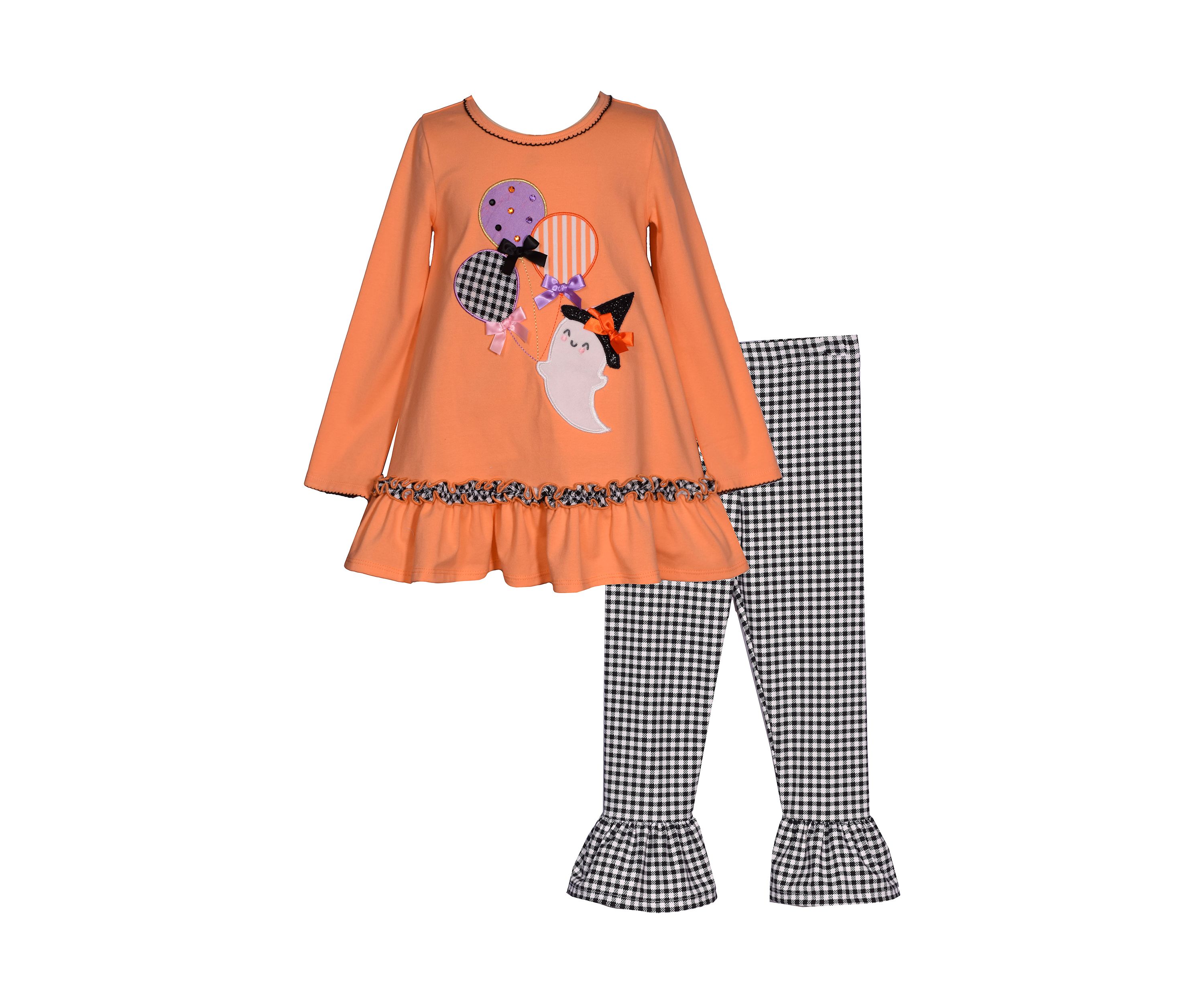 Girls 7-16 Ghost Appliqué Set