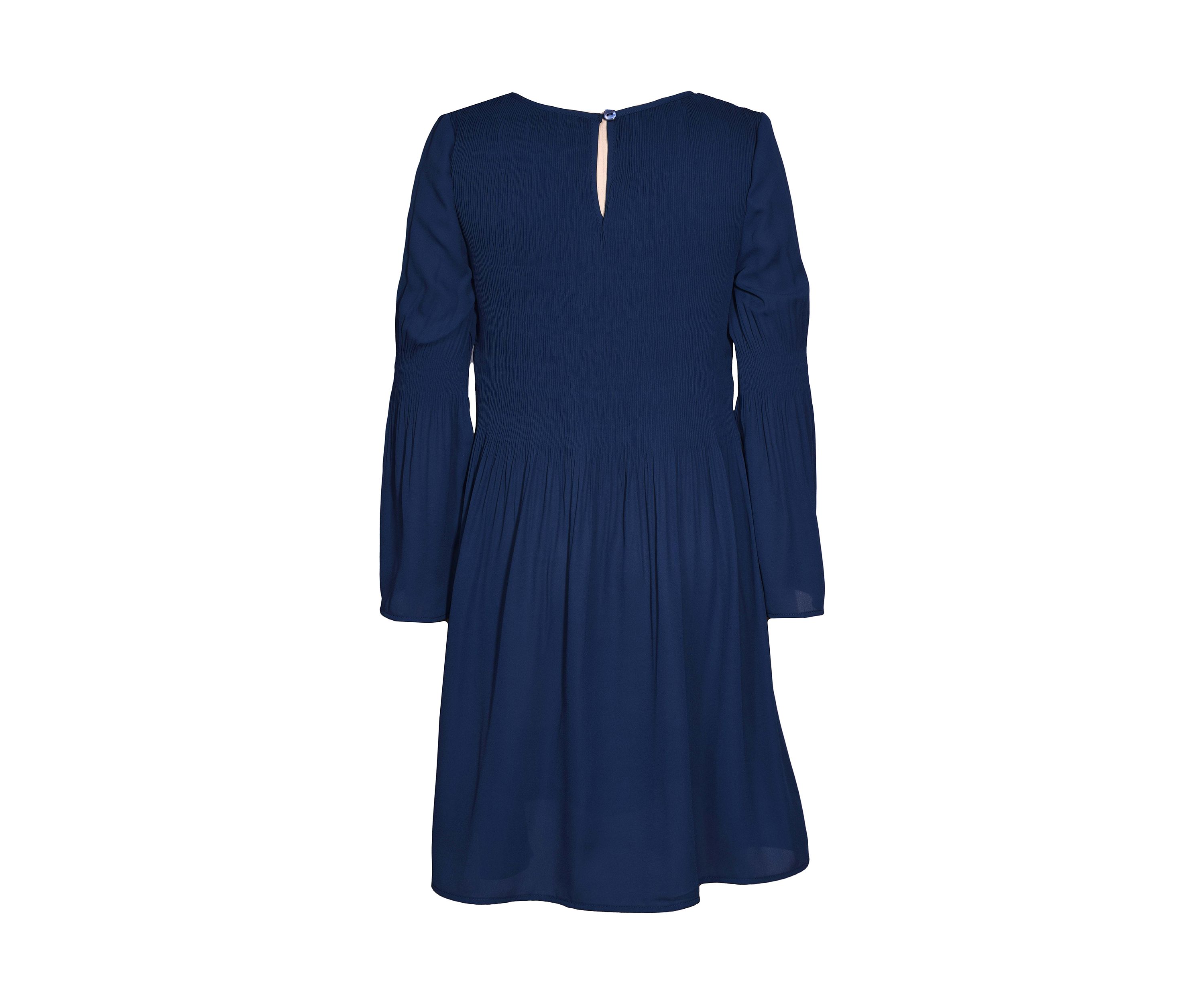 Girls 7-16 Pleated Crepe Dress