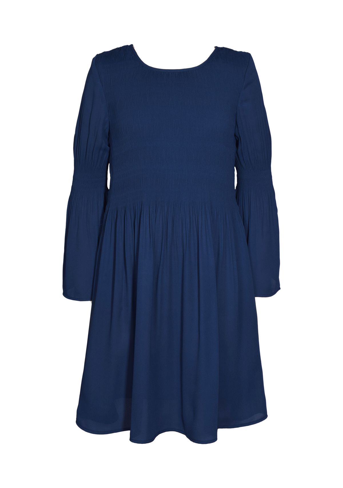 Girls 7-16 Pleated Crepe Dress