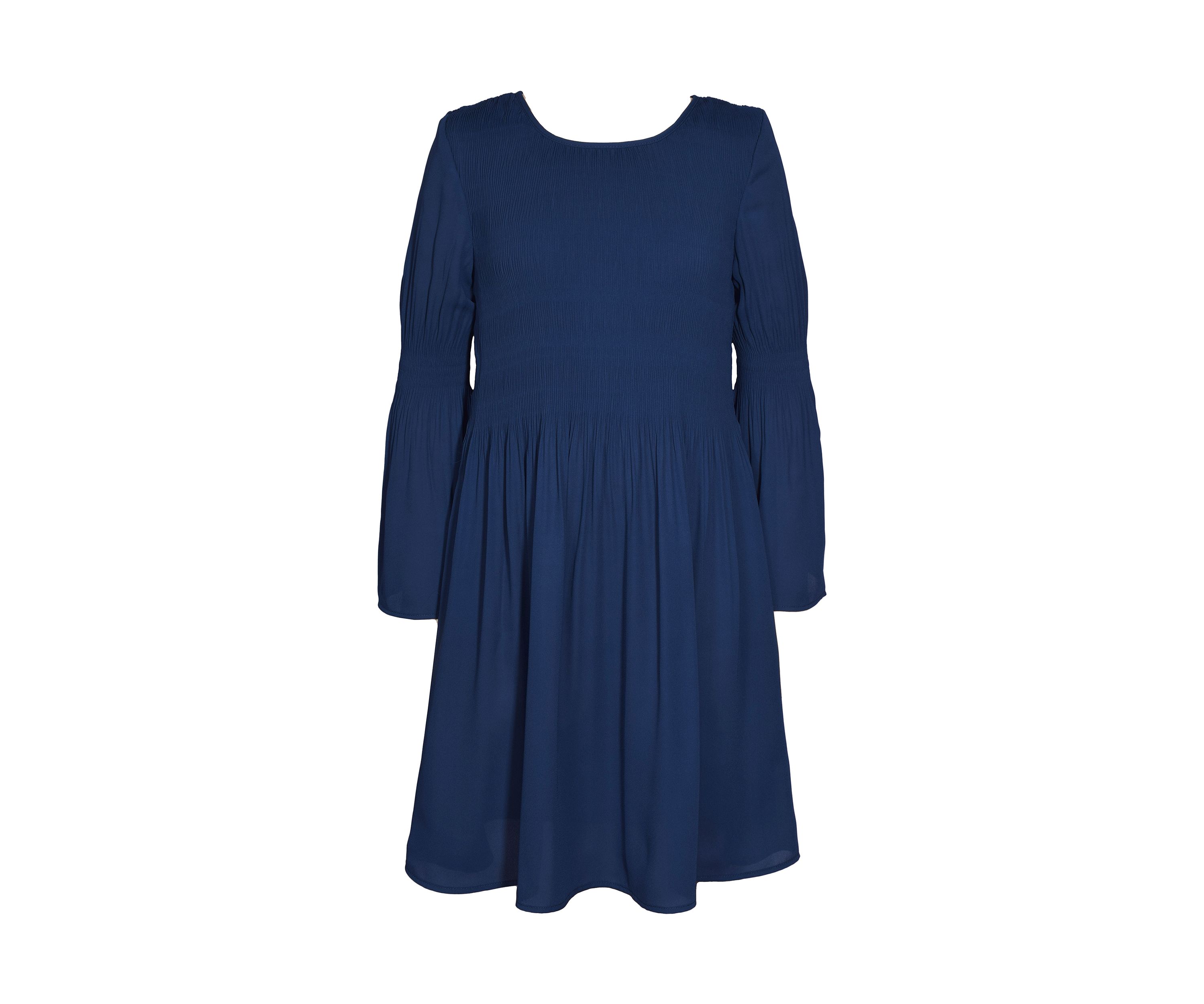 Girls 7-16 Pleated Crepe Dress