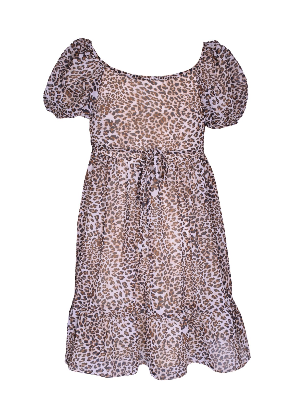Girls 7-16 Leopard Printed Dress