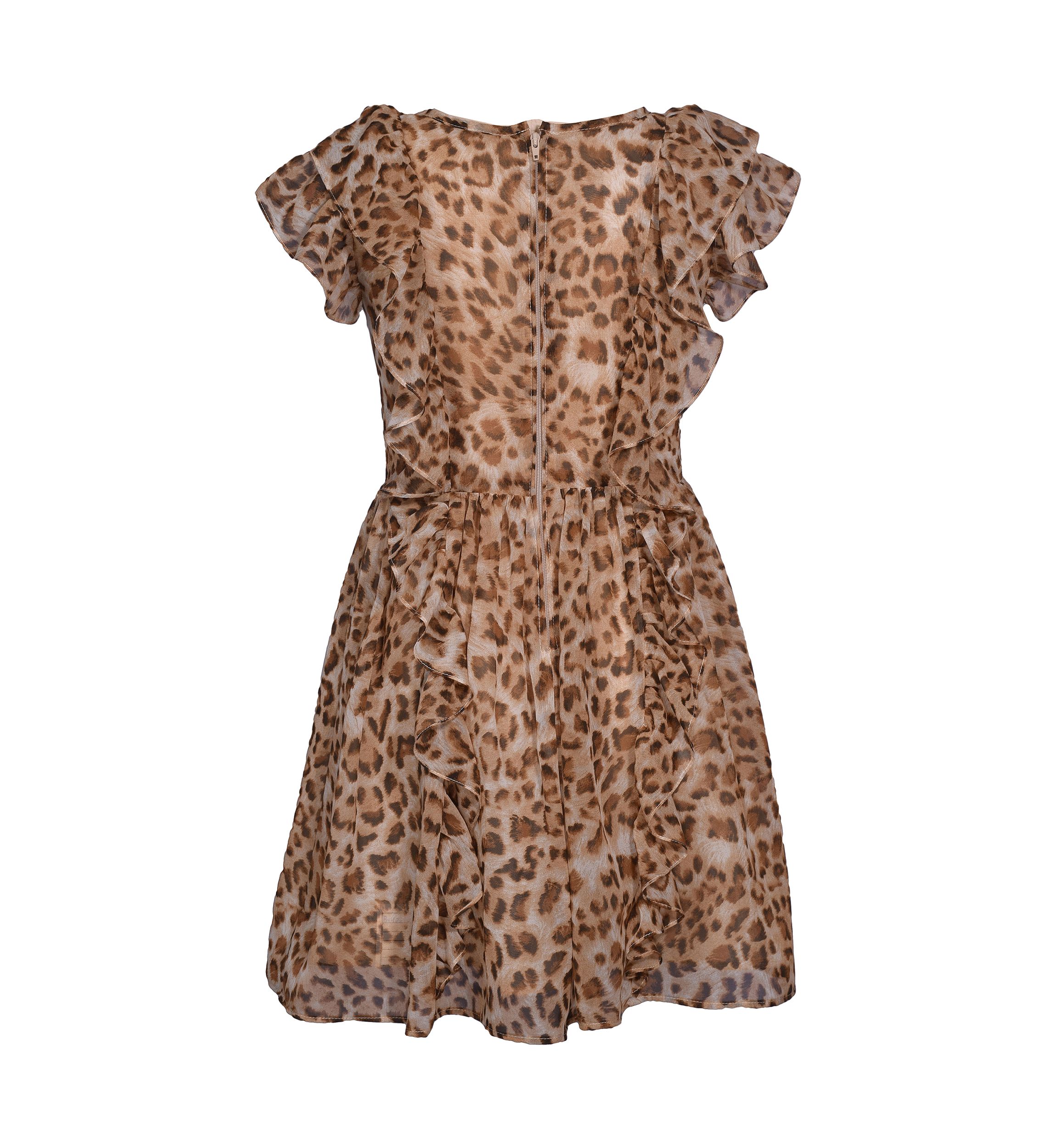 Girls 7-16 Animal Printed Chiffon Dress