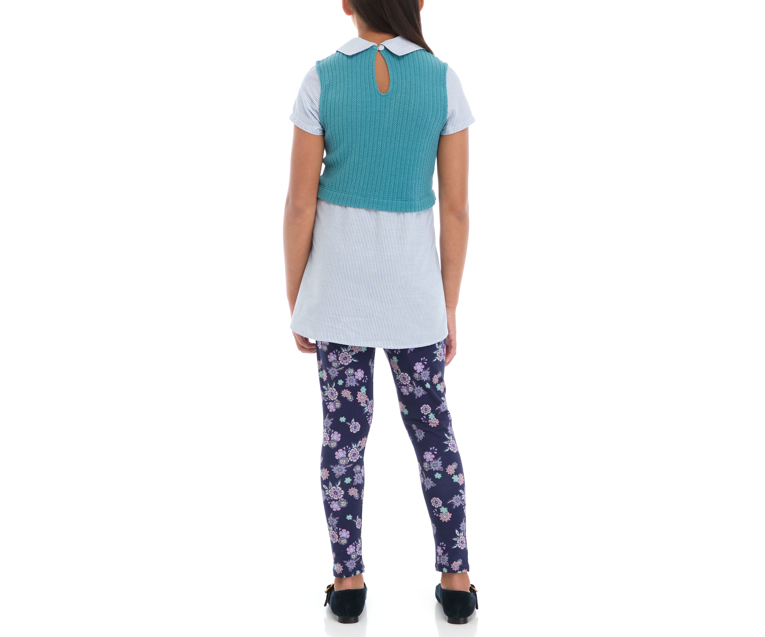 Girls 7-16 Sweater Popover Set