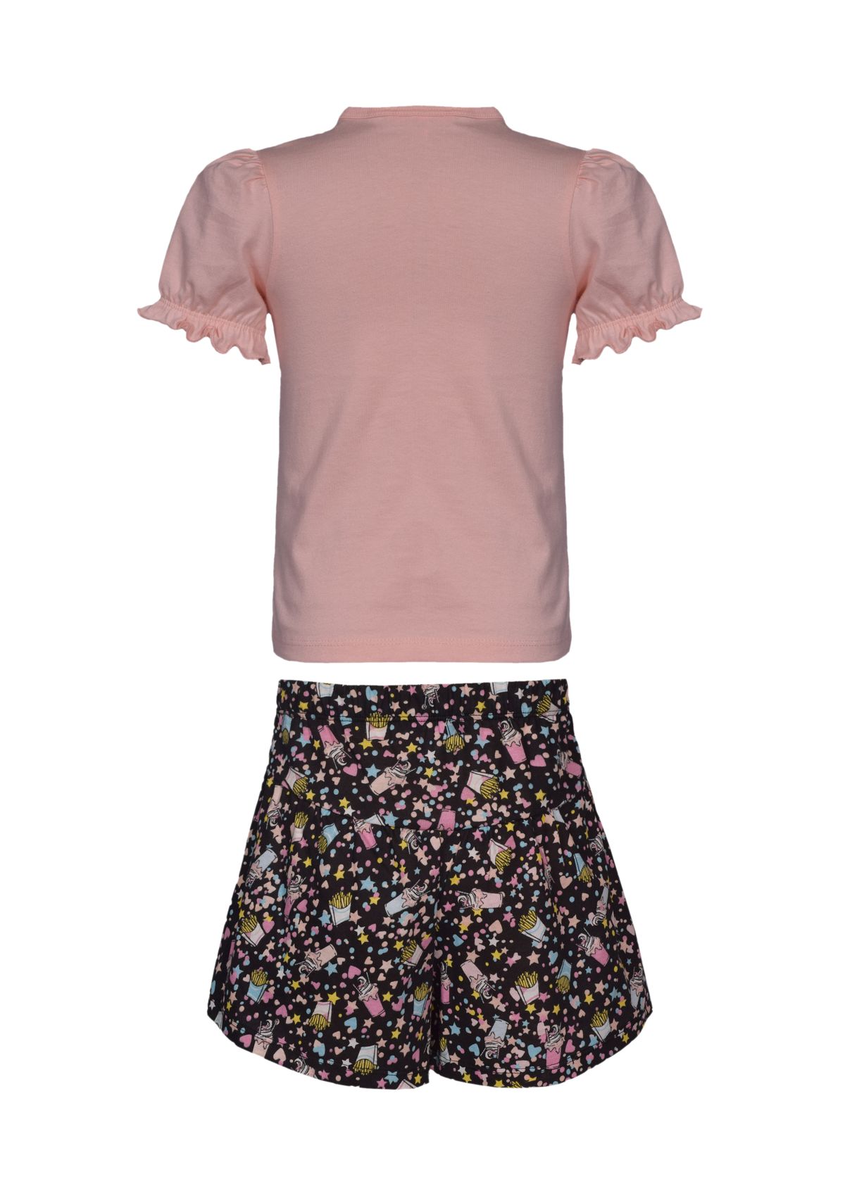 Girls 7-16 Foodie Graphic T-Shirt and Printed Skort Set