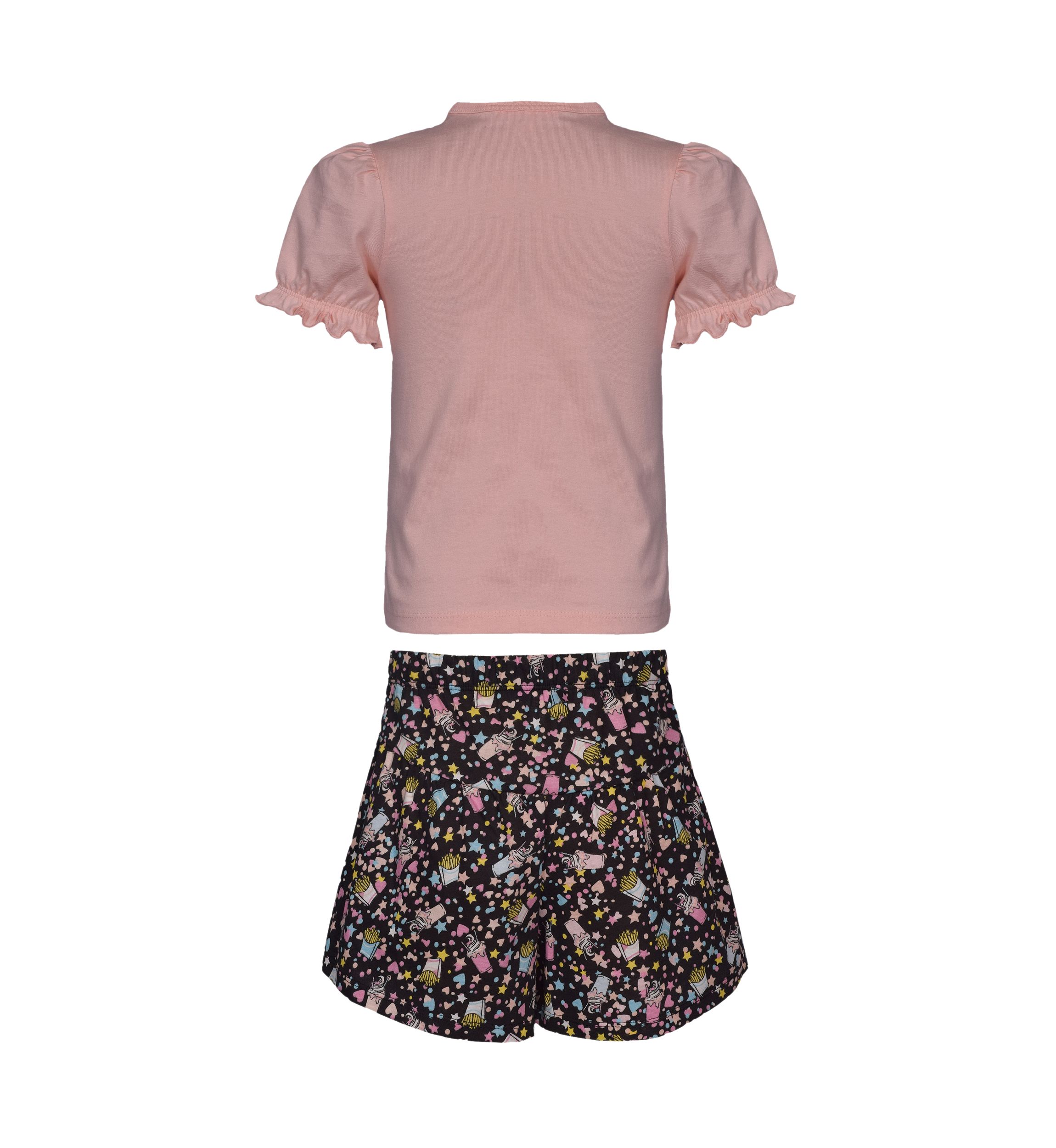 Girls 7-16 Foodie Graphic T-Shirt and Printed Skort Set