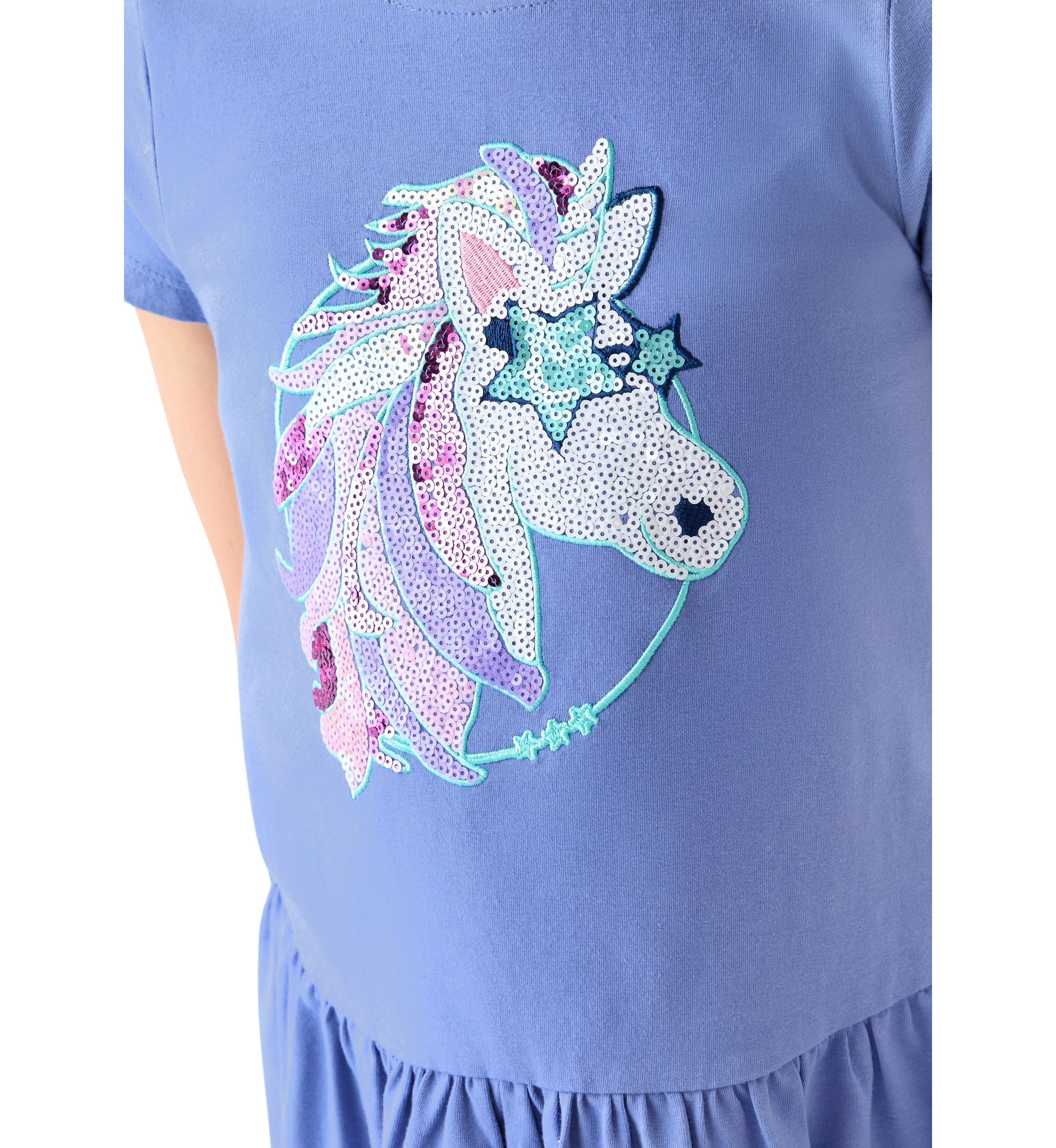 Girls 7-16 Unicorn Tunic Top and Flare Pants Set 