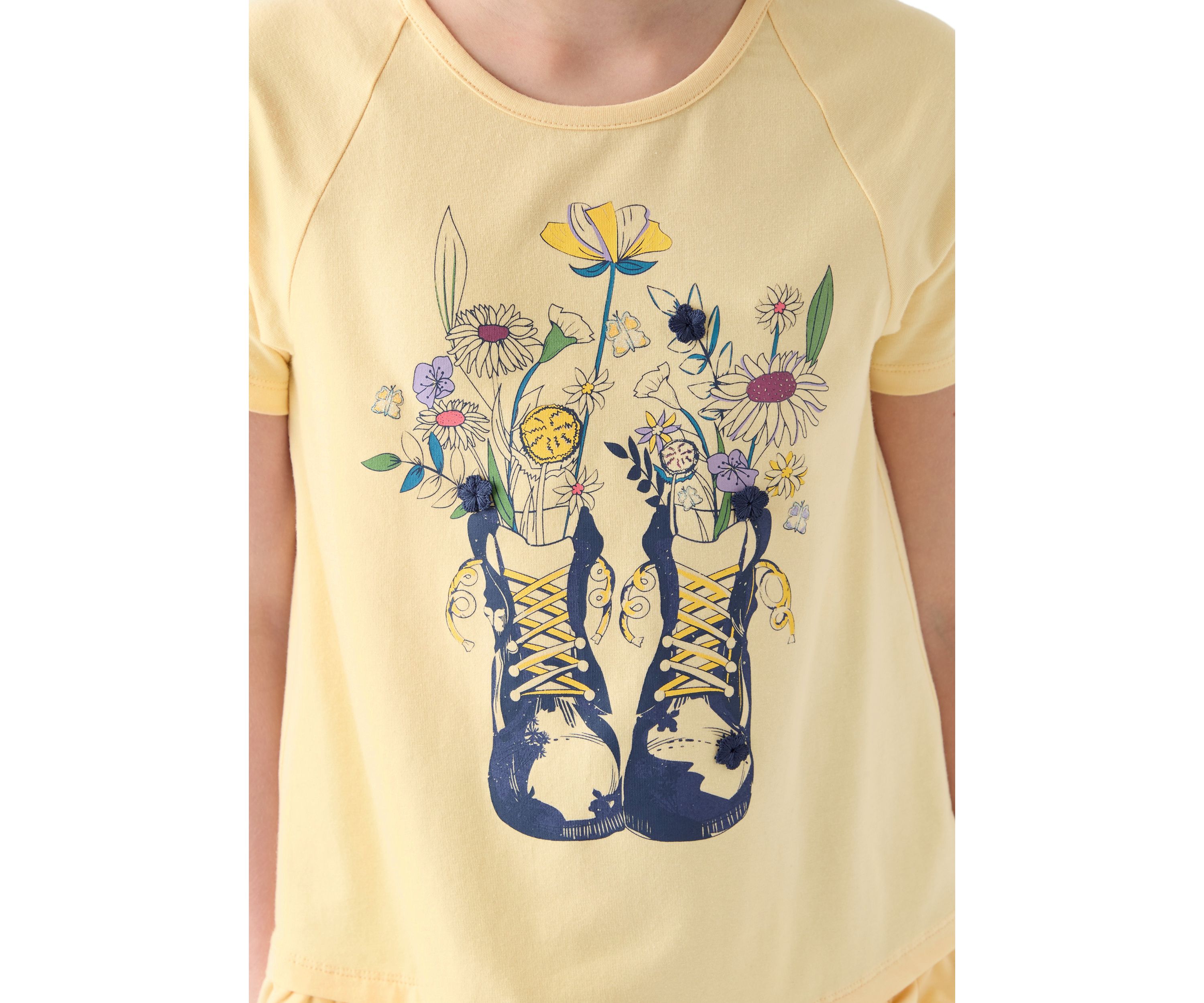 Girls 7-16 Graphic T-Shirt and Ruffle Flare Jeans Set