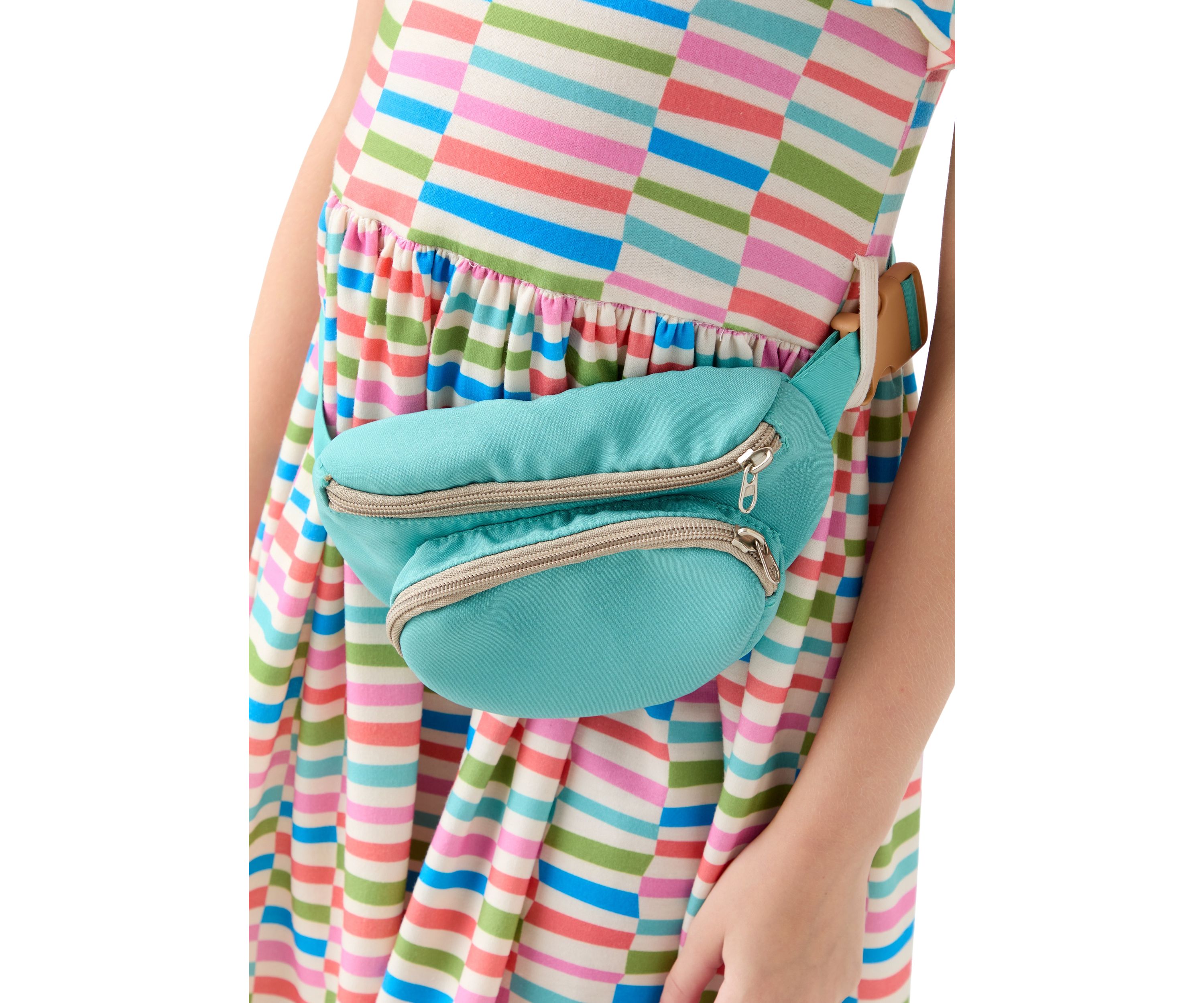 Girls 7-16 Striped Dress and Bag Set 