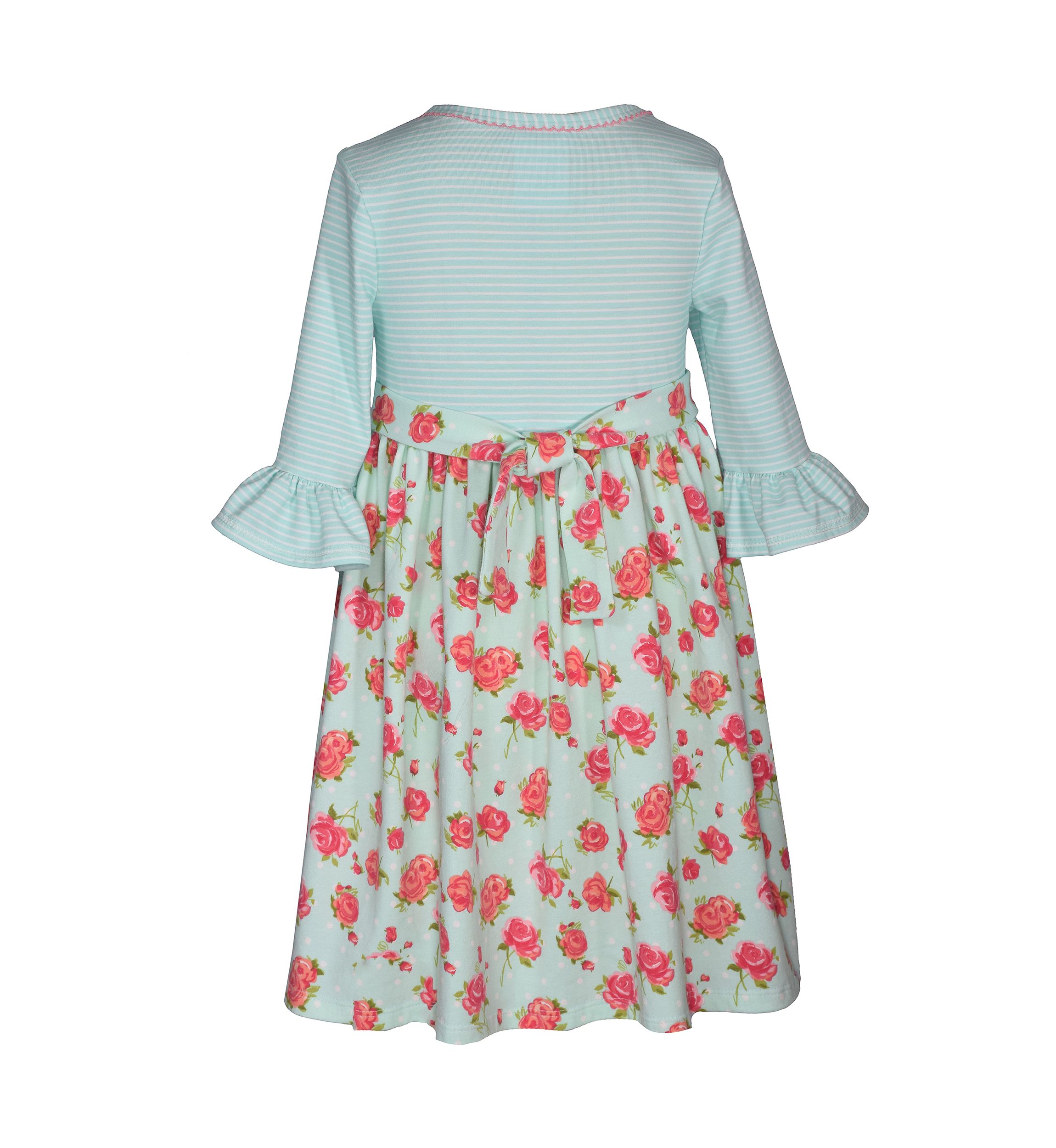 Girls 4-6x Floral Knit Dress