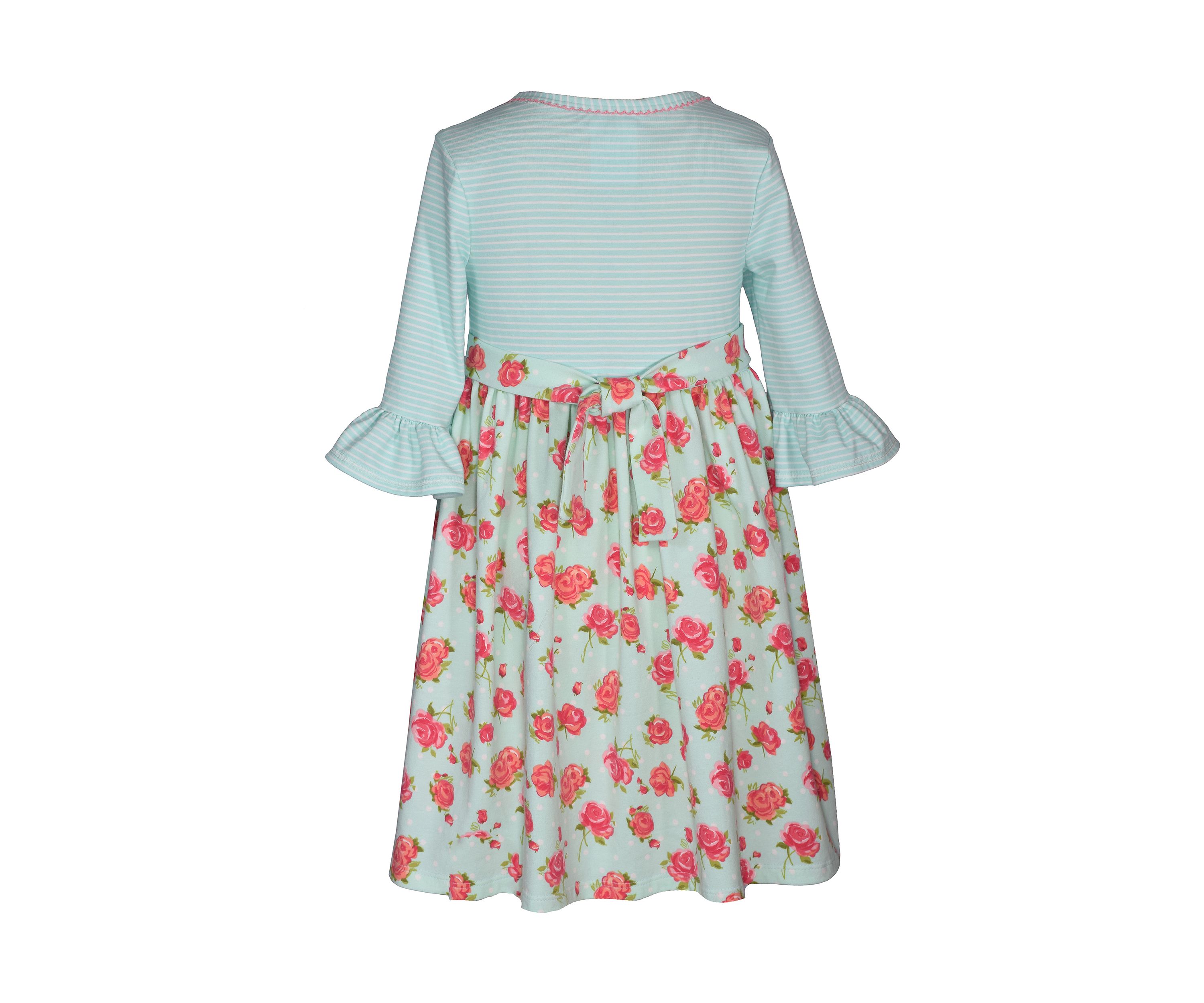 Girls 4-6x Floral Knit Dress