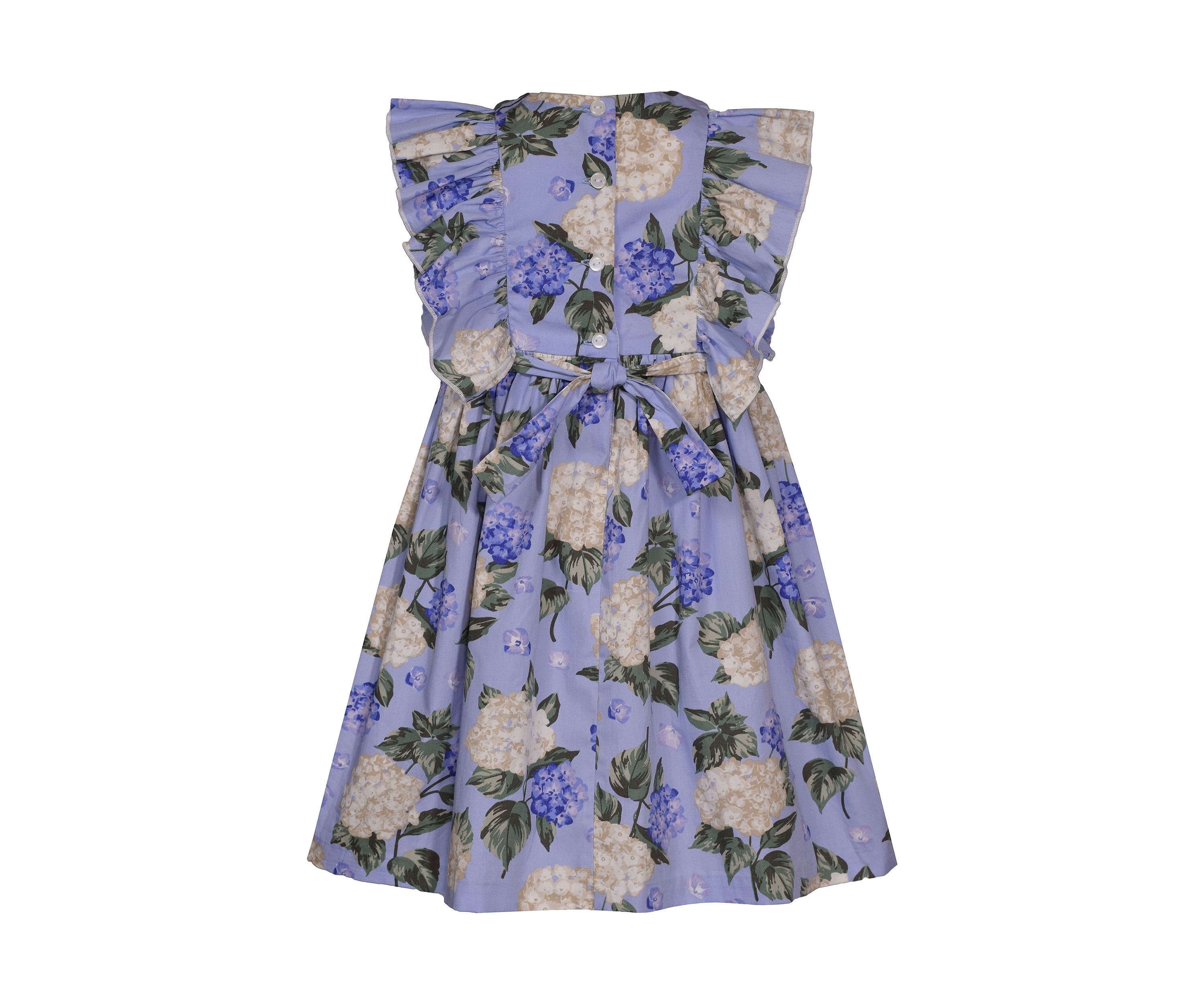 Girls 4-6x Hydrangea Pinafore Printed Dress