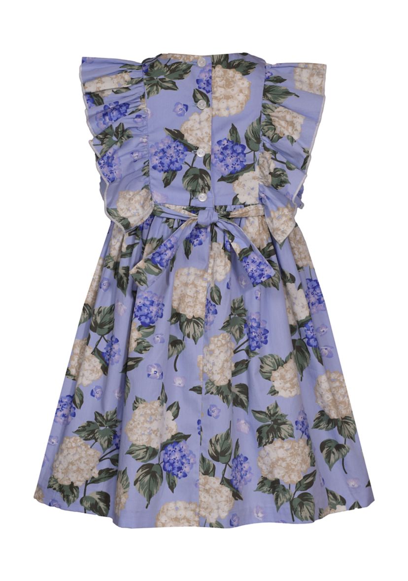 Girls 4-6x Hydrangea Pinafore Printed Dress