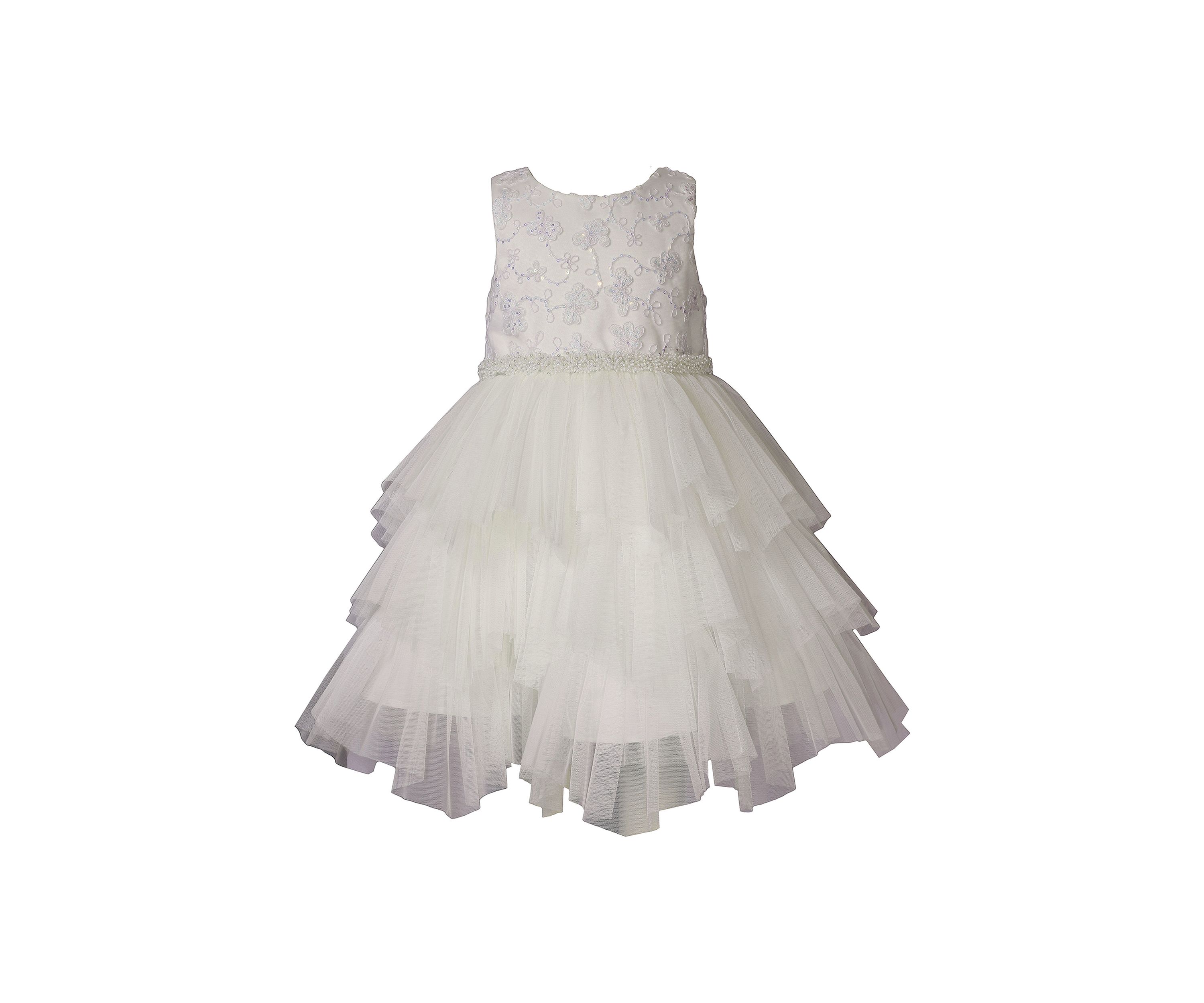 Girls 4-6x Tiered Mesh Dress