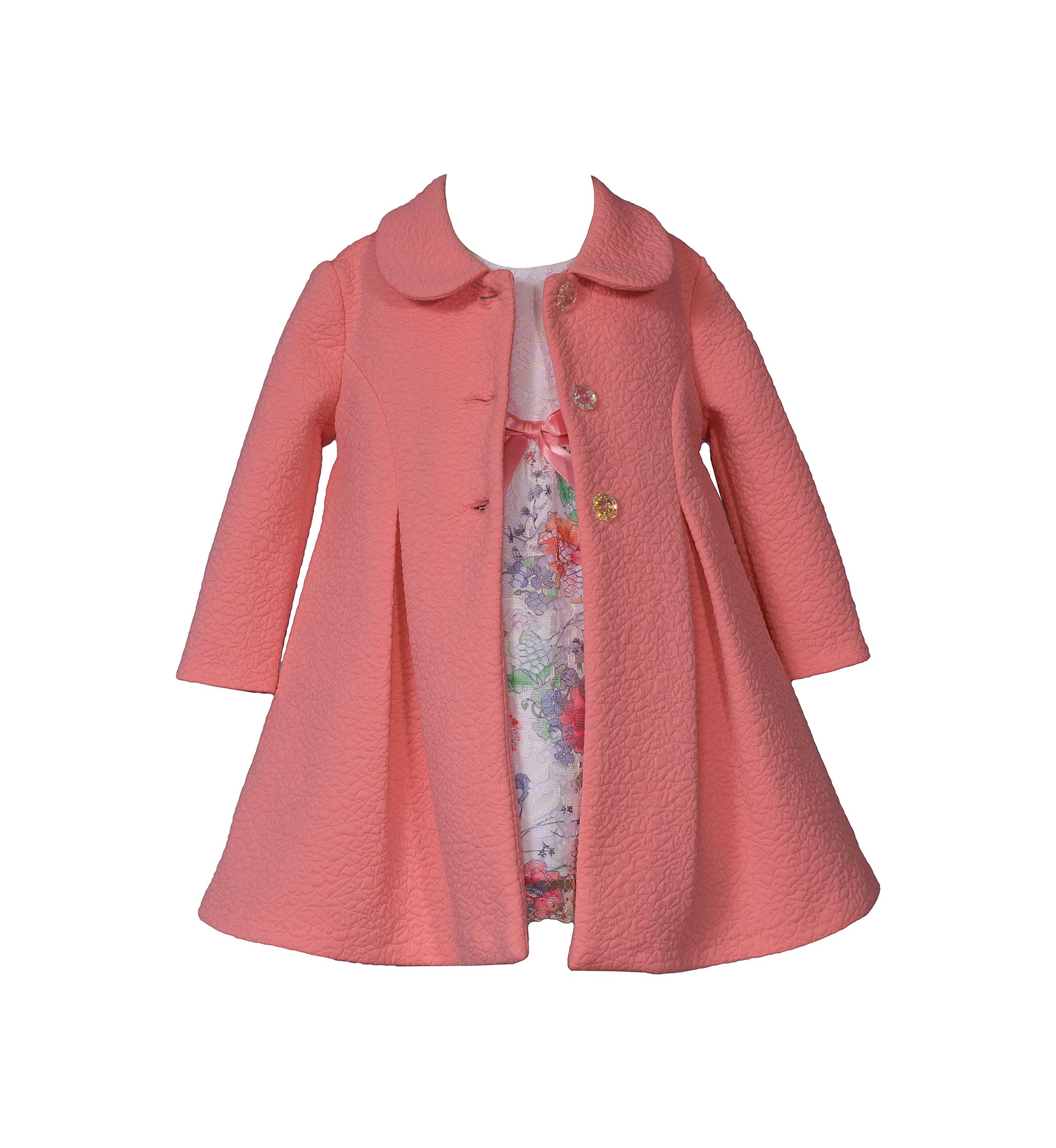 Girls 4-6x Coat and Dress Set