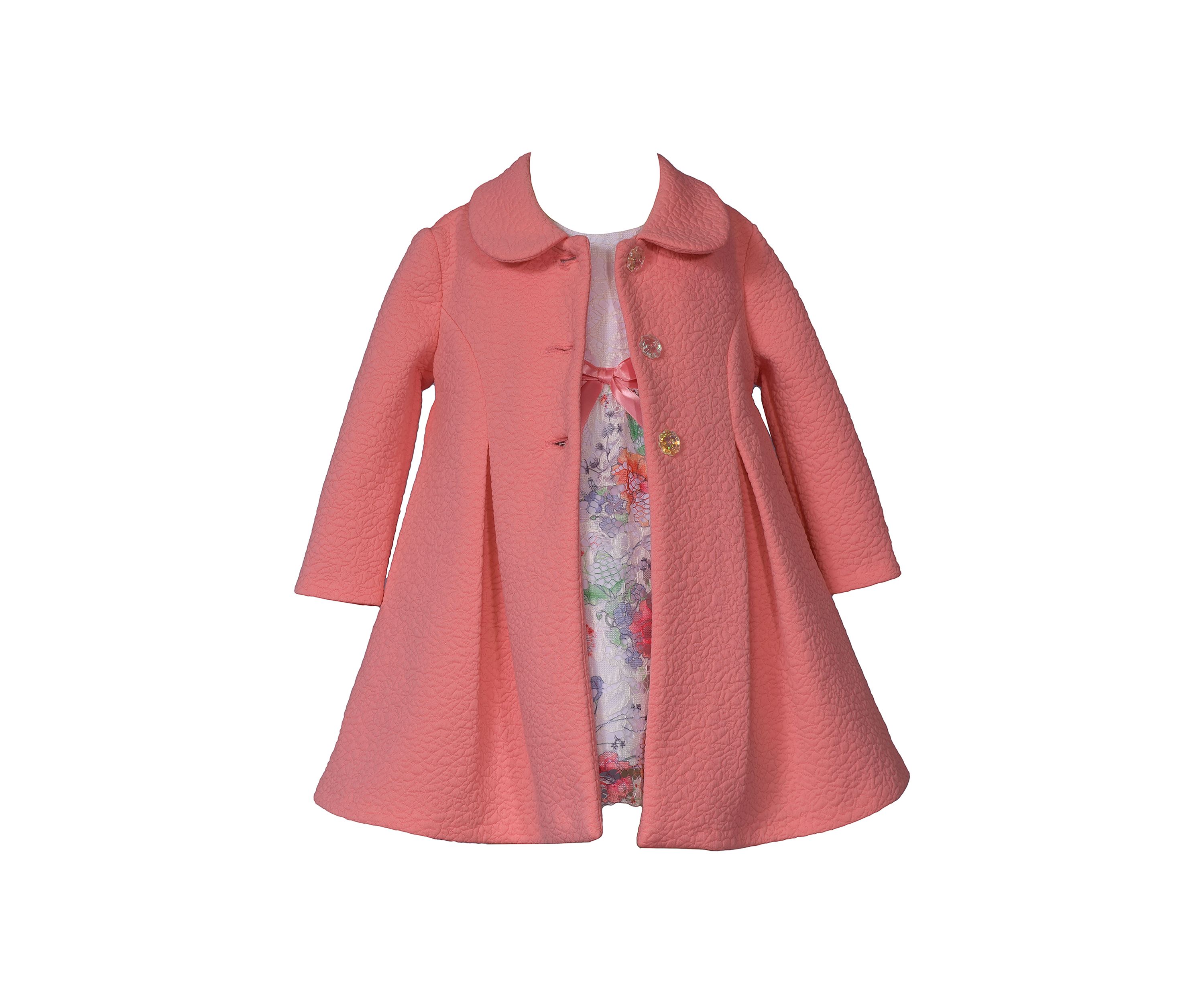 Girls 4-6x Coat and Dress Set