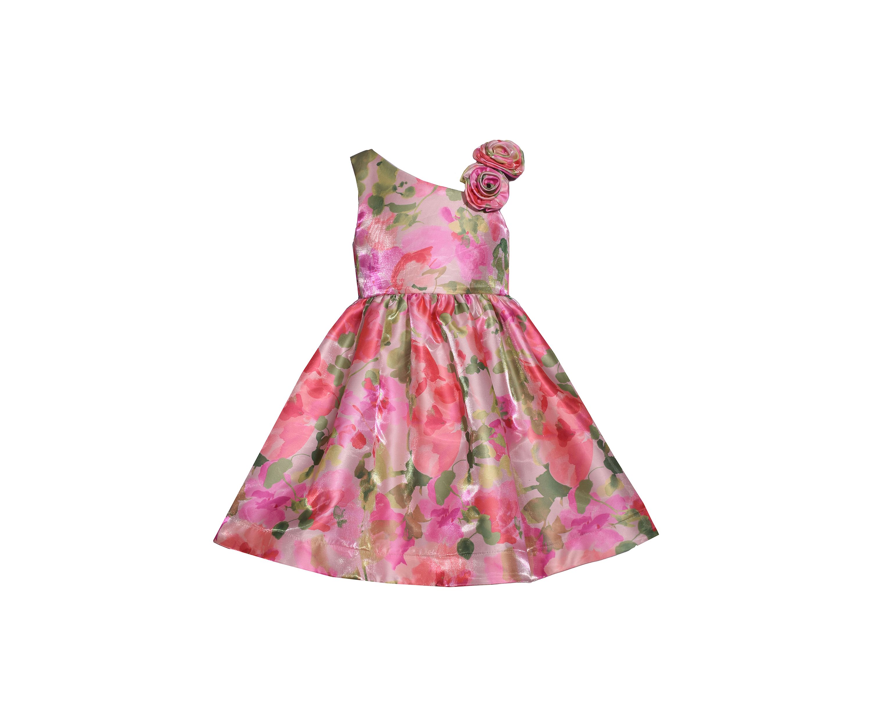 Girls 4-6x Floral Mikado Dress