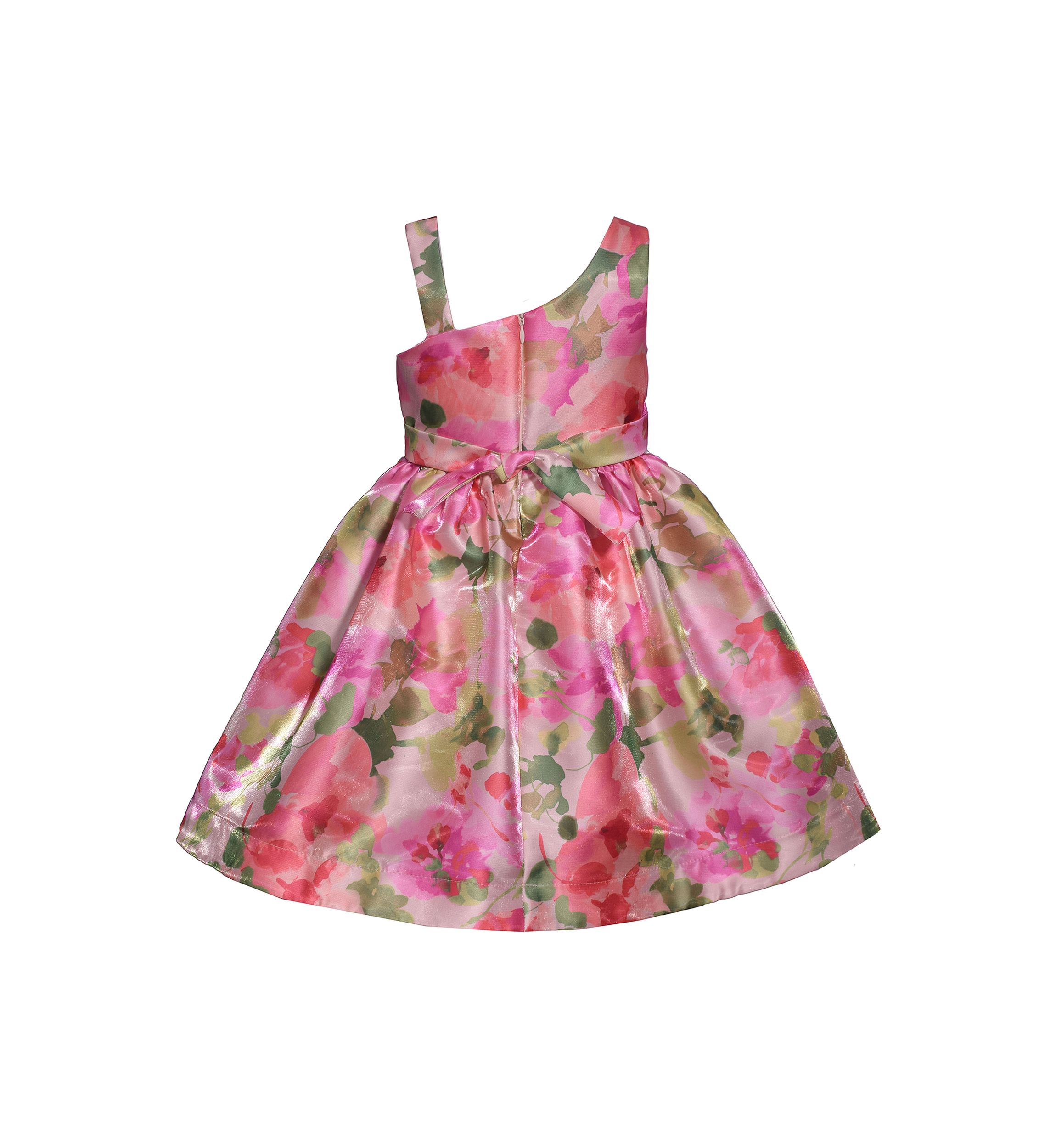 Girls 4-6x Floral Mikado Dress