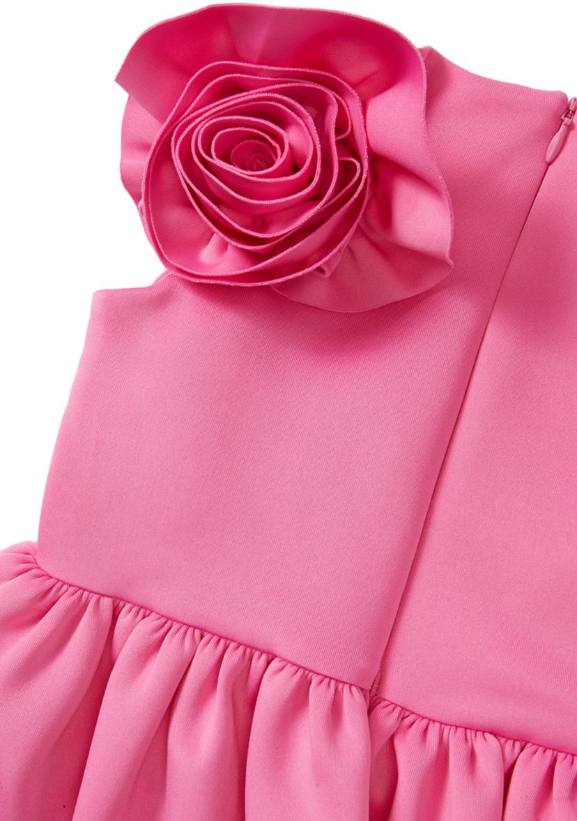 belk pink rose dress Bonnie Jean Girls 4-6 Rose Shoulder Scuba Dress