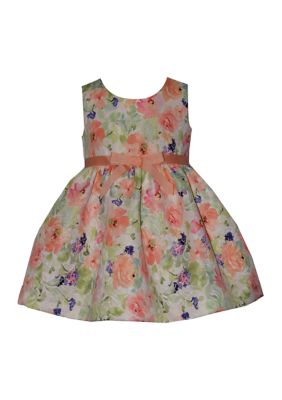 Bonnie Jean Girls 4-6x Floral Dress, Peach