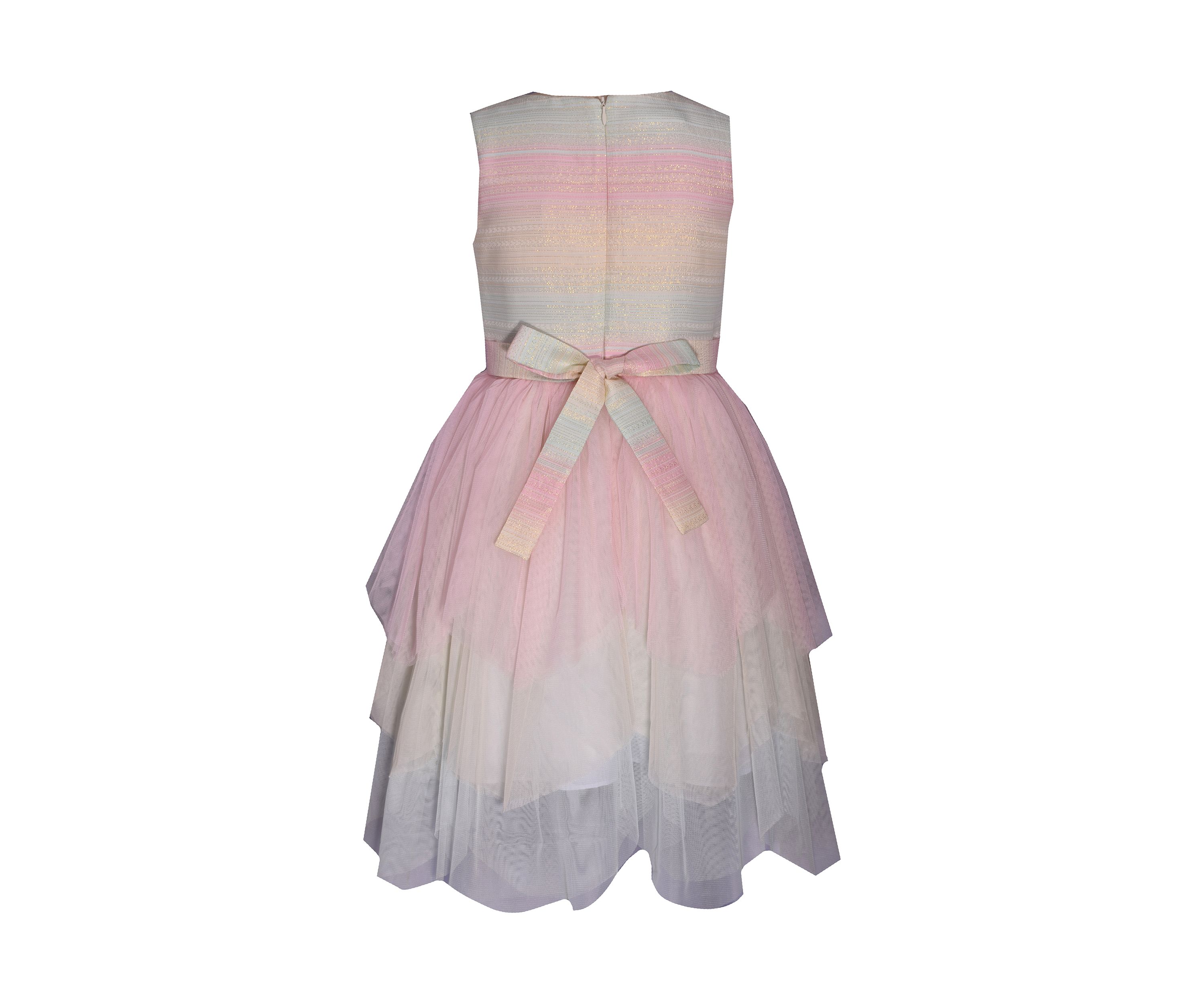 Girls 7-16 Sleeveless Rainbow Mesh Dress