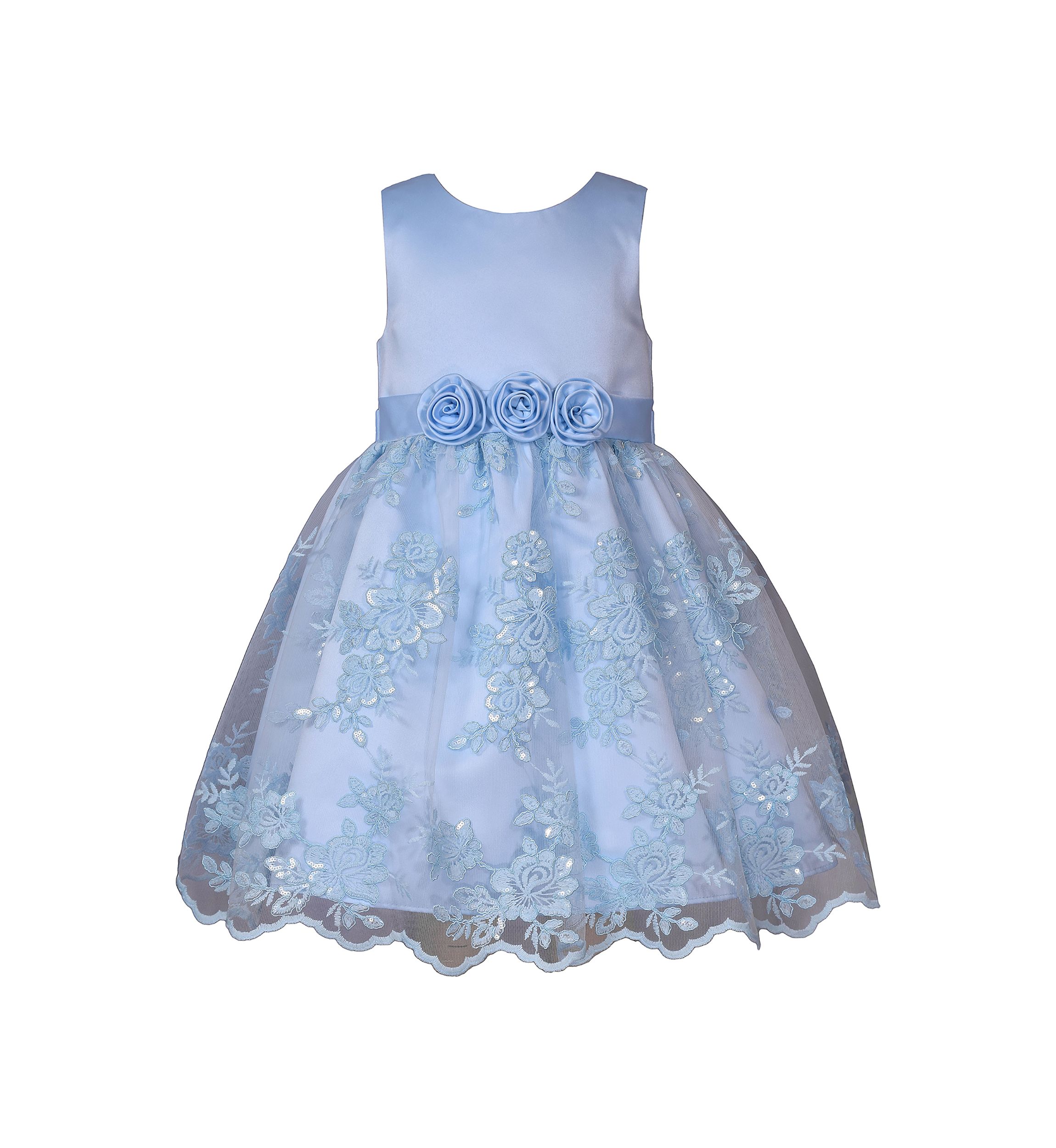 Girls 4-6x Floral Overlay Skirt Dress