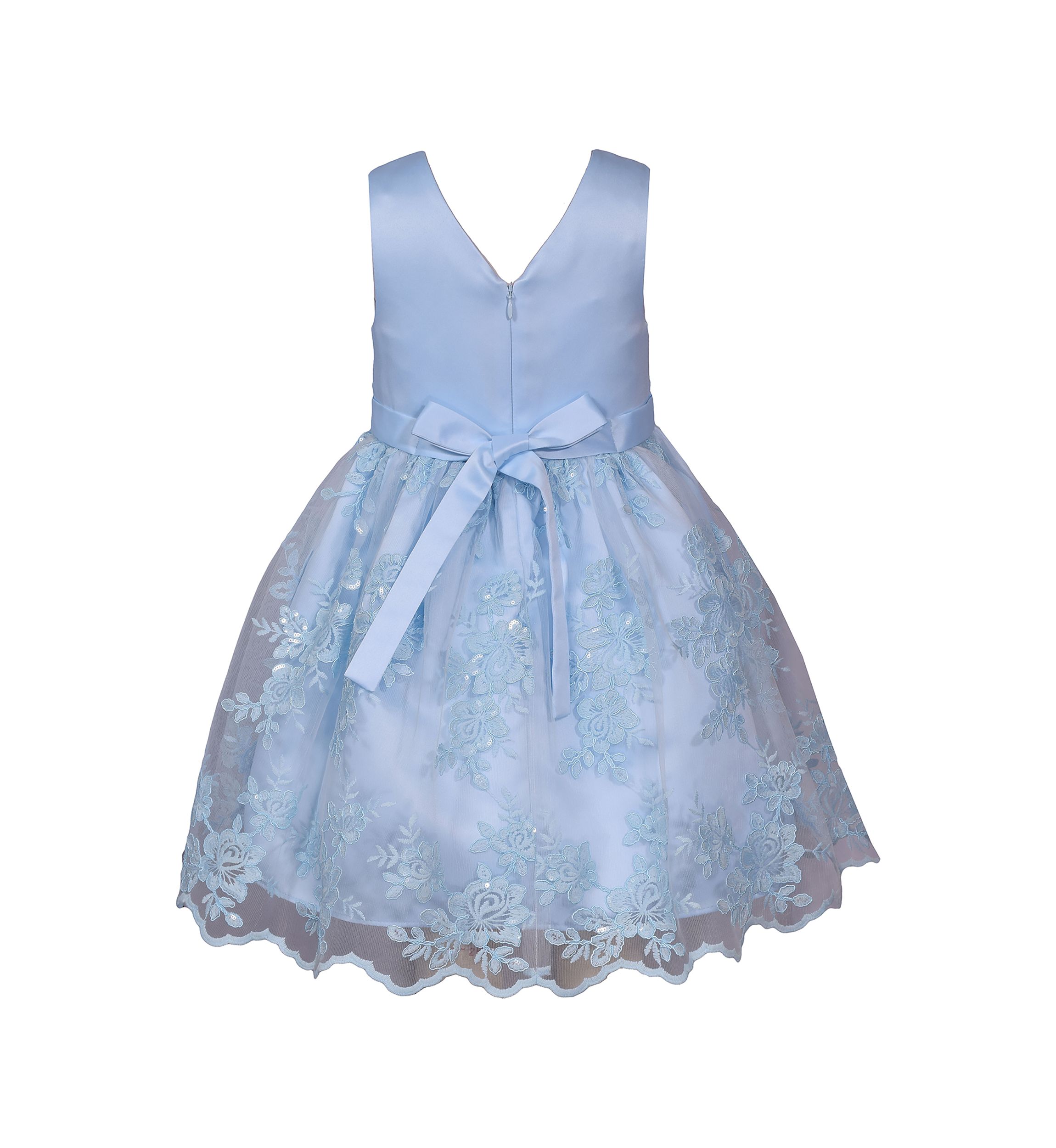 Girls 4-6x Floral Overlay Skirt Dress
