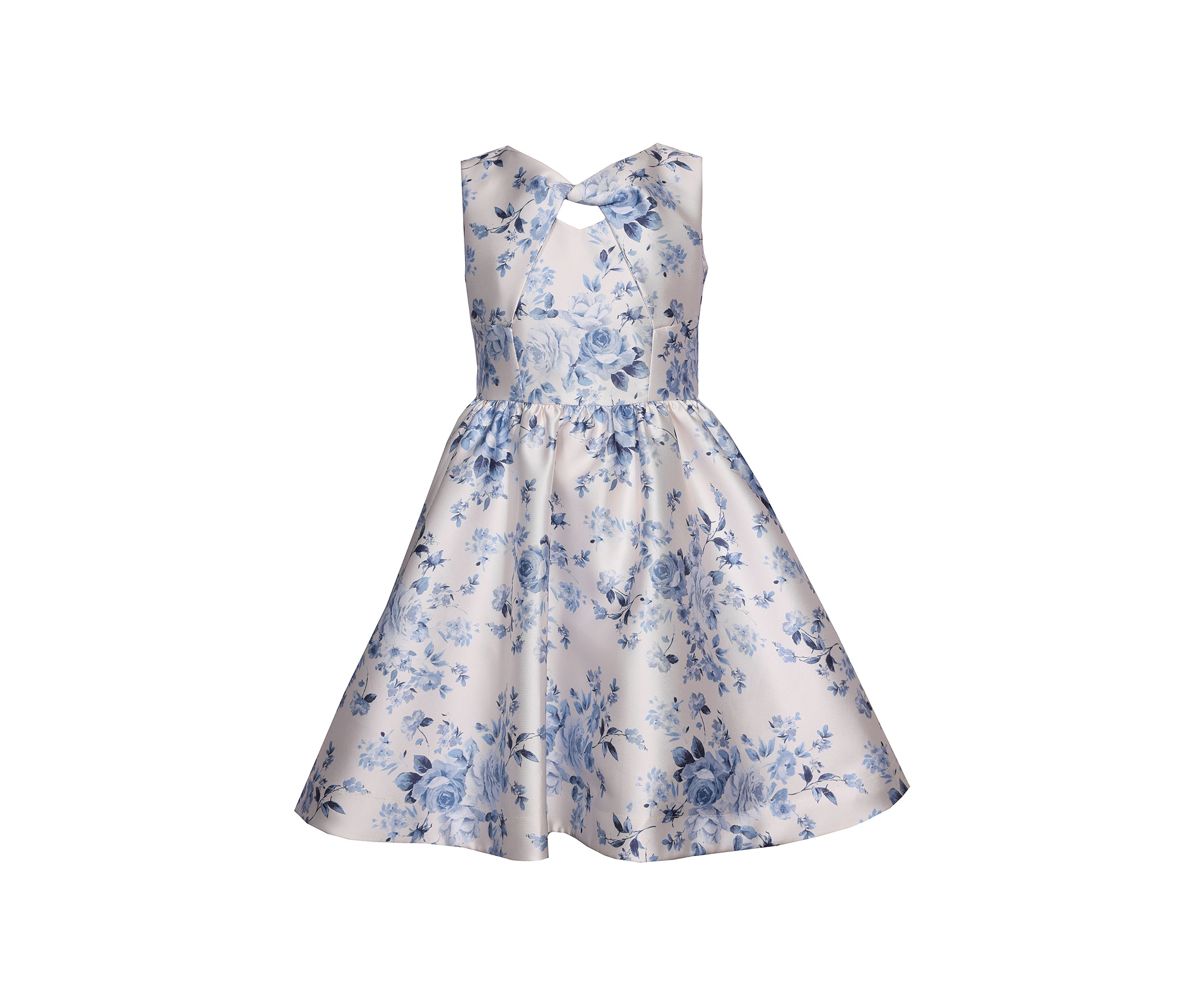 Girls 7-16 Printed Mikado Dress