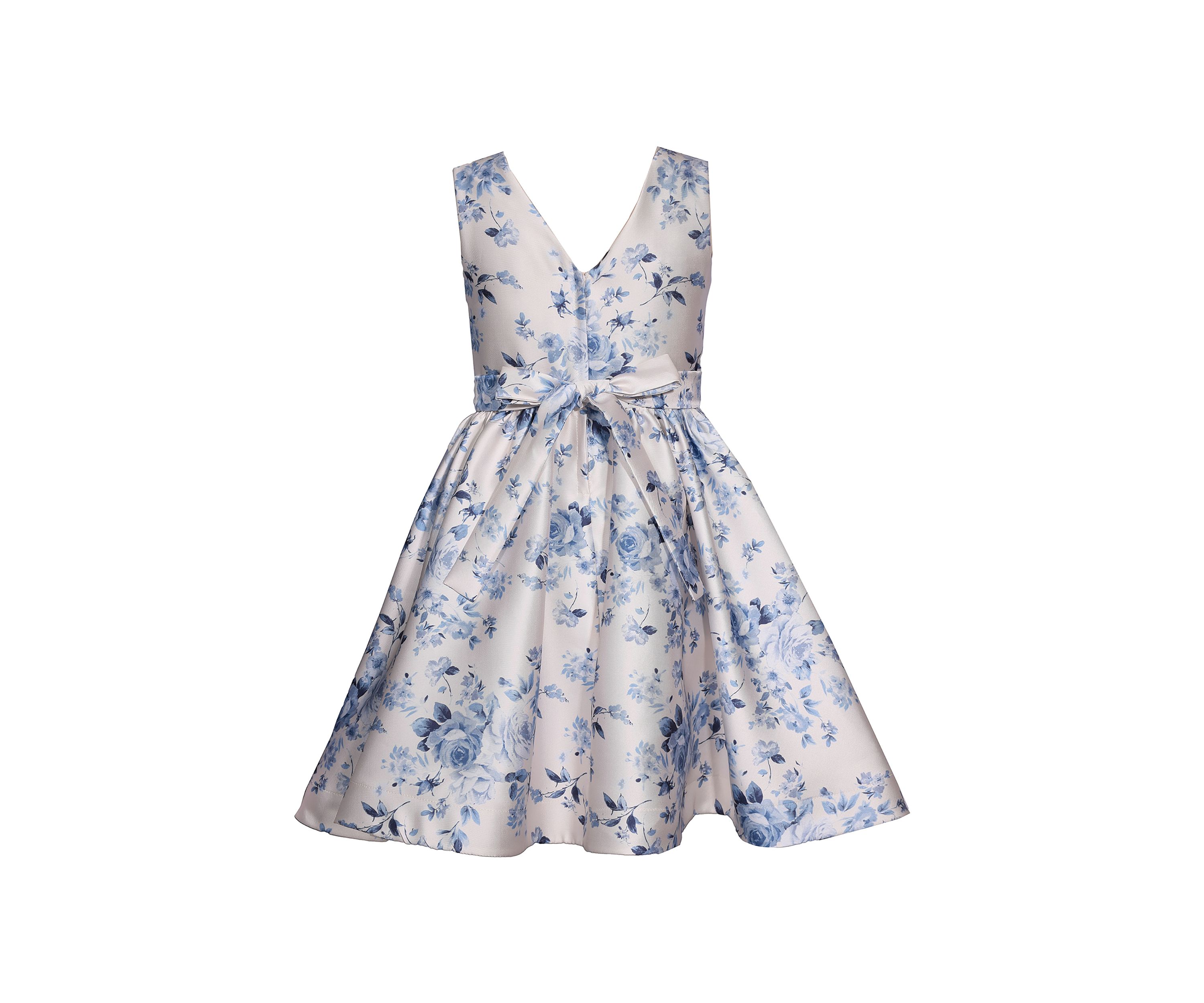 Girls 7-16 Printed Mikado Dress