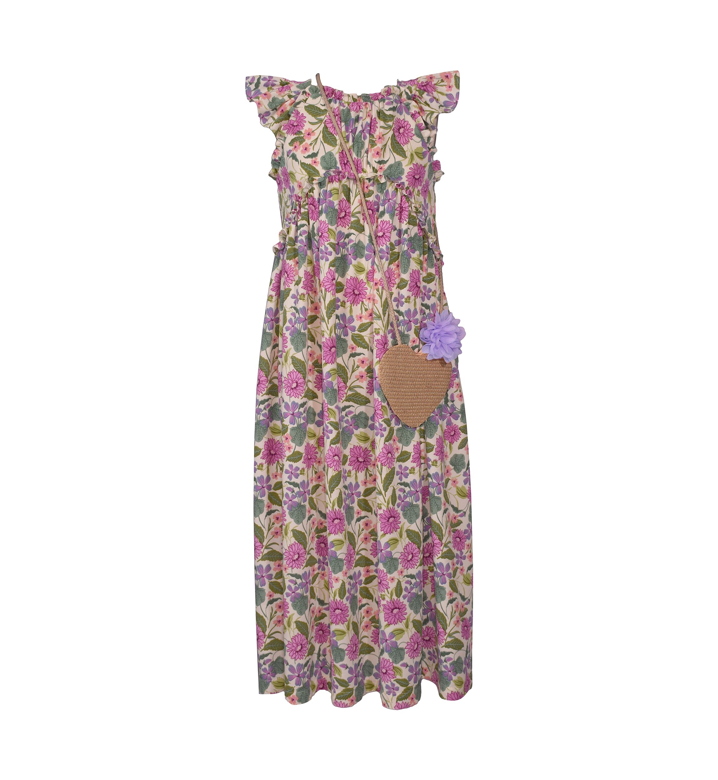 Girls 7-16 Multi Floral Printed Dress