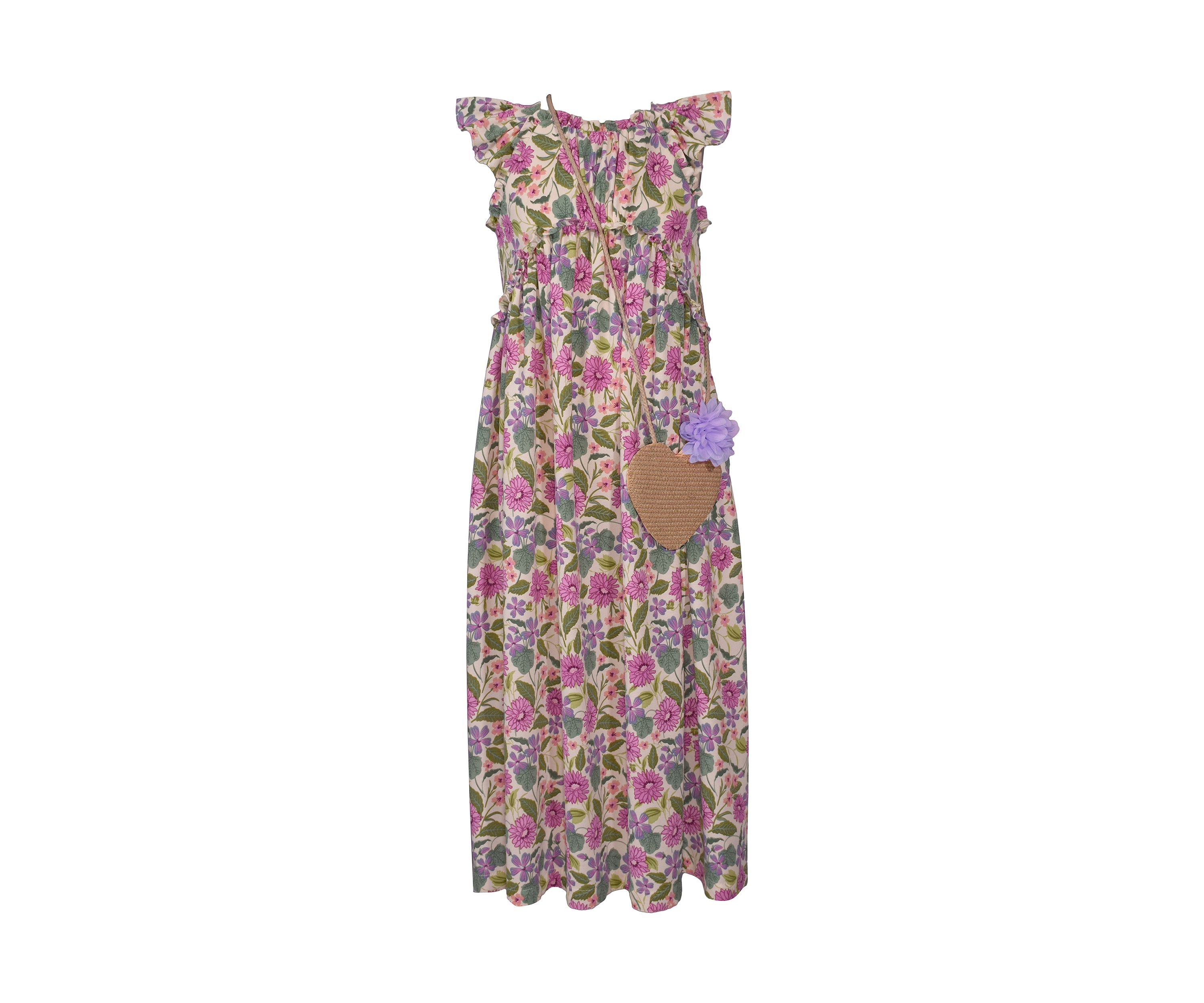 Girls 7-16 Multi Floral Printed Dress