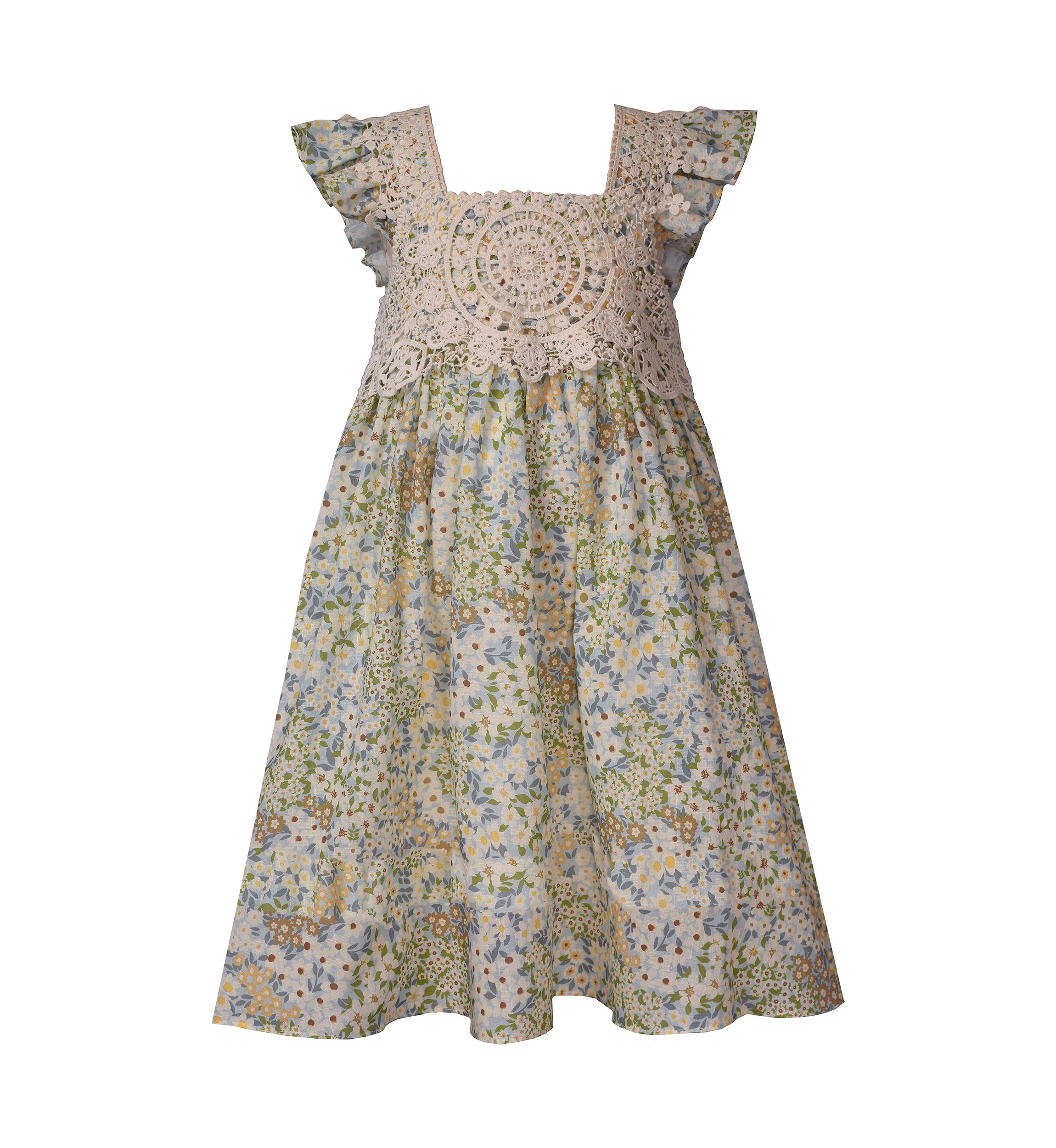 Girls 7-16 Floral Printed Dress