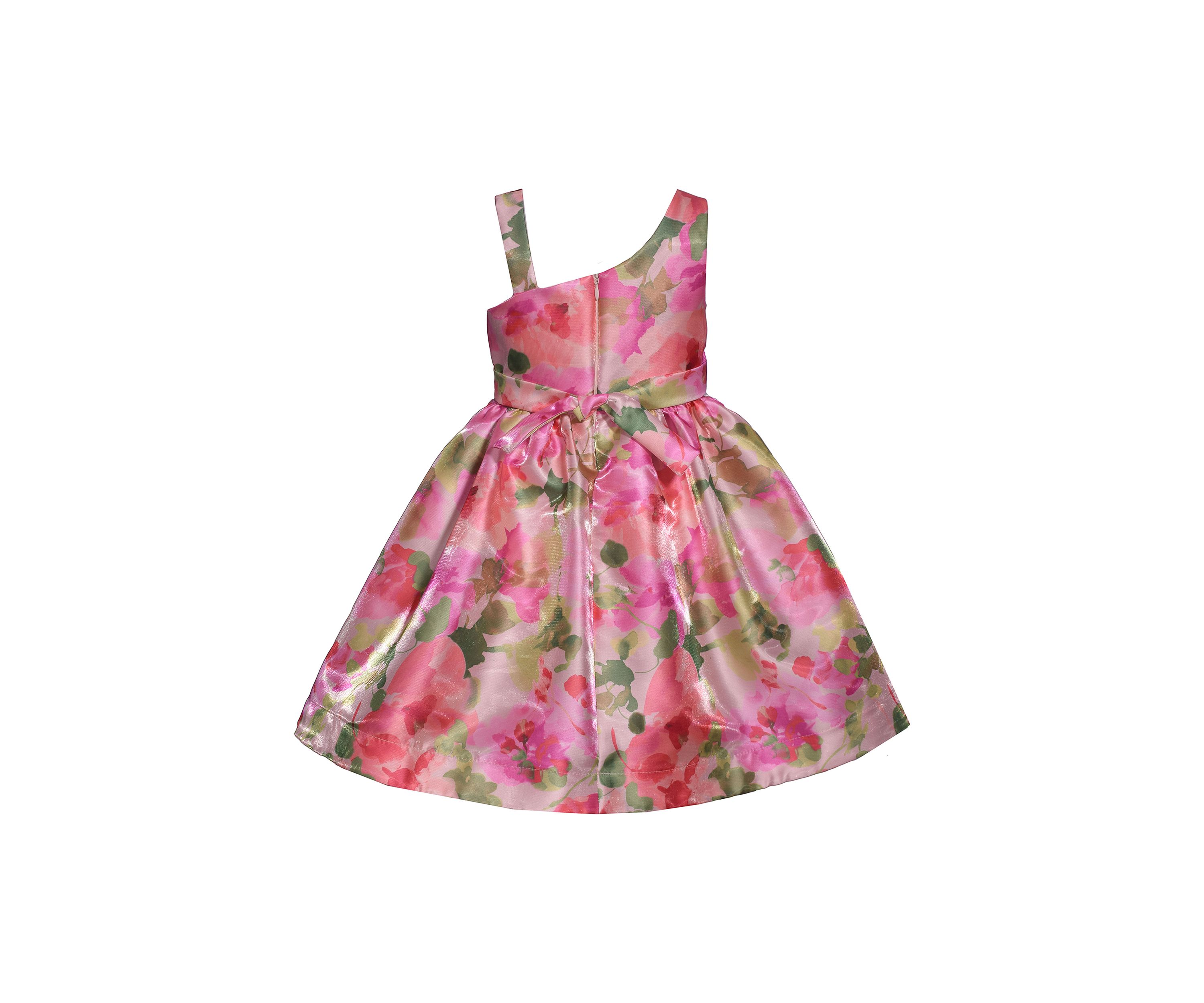 Girls 7-16 Floral Mikado Dress