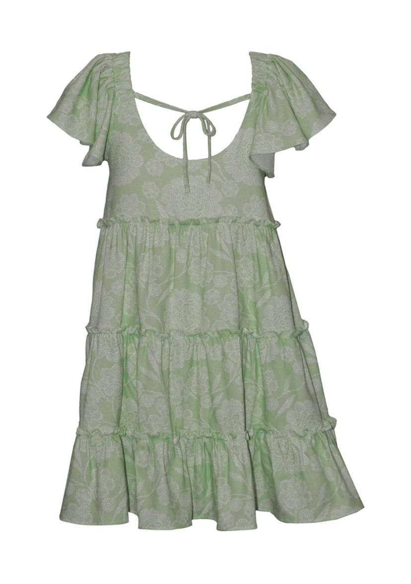 Bonnie Jean Girls 7-16 Tiered Printed Maxi Dress | Belk
