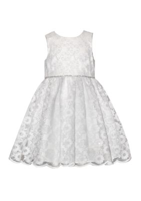 Bonnie Jean Girls 7-16 Allover Sparkle Lace Dress