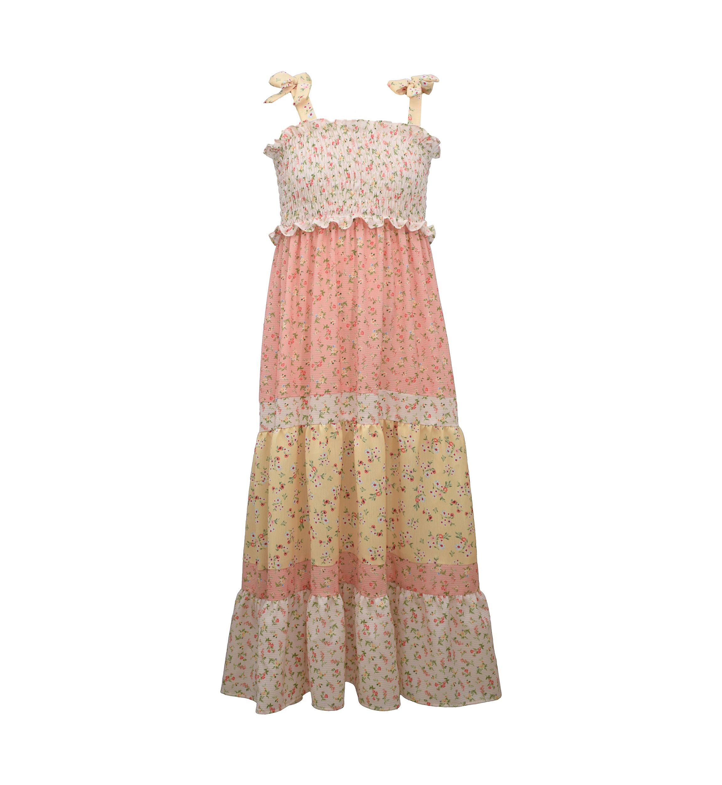 Girls 4-6x Ditsy Smocked Bodice Dress