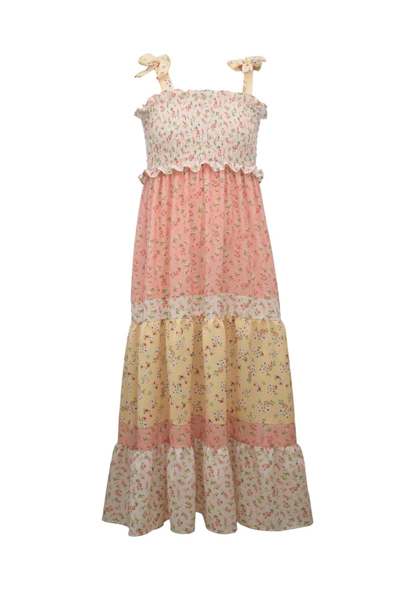 Girls 4-6x Ditsy Smocked Bodice Dress