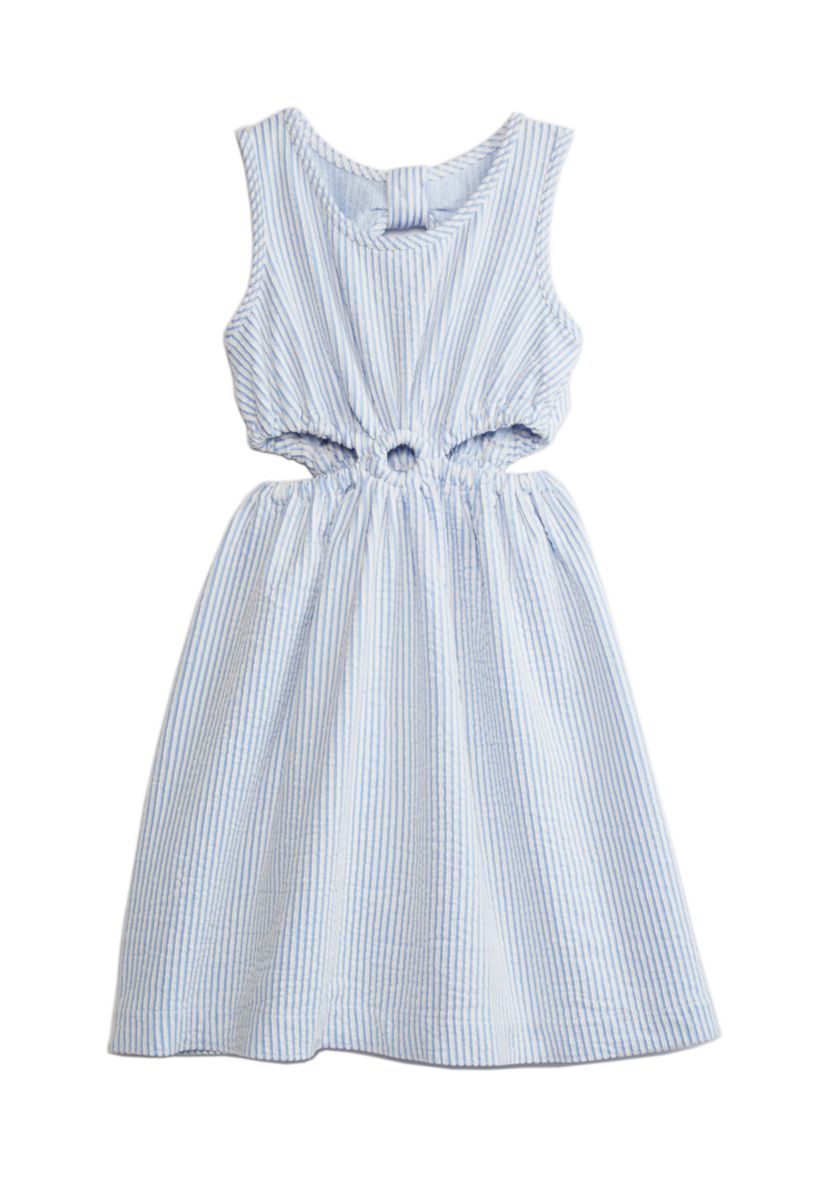 Girls 4-6x Cutout O-Ring Textured Knit Dress