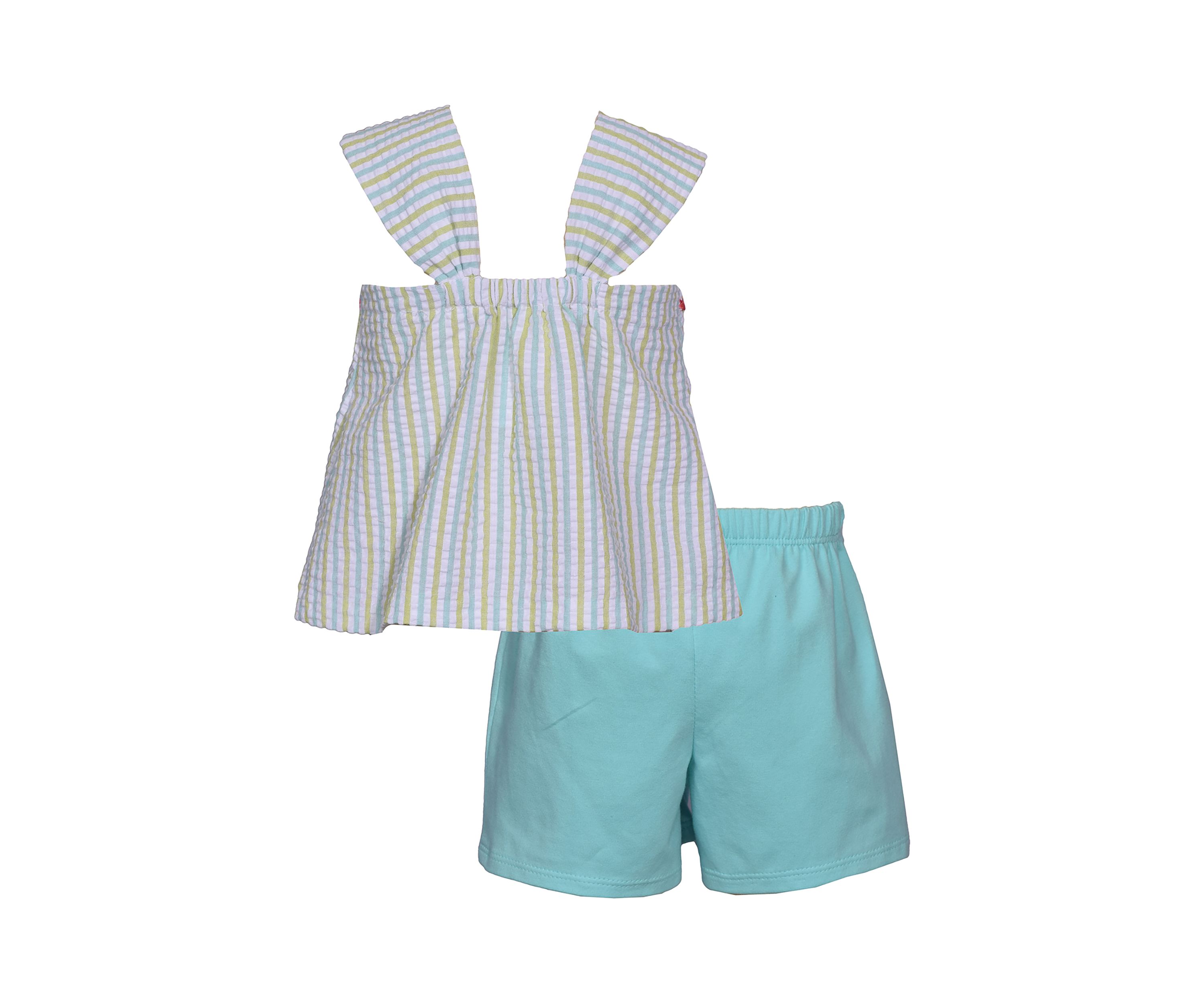 Girls 4-6x Flip Flop Seersucker Top and Shorts Set