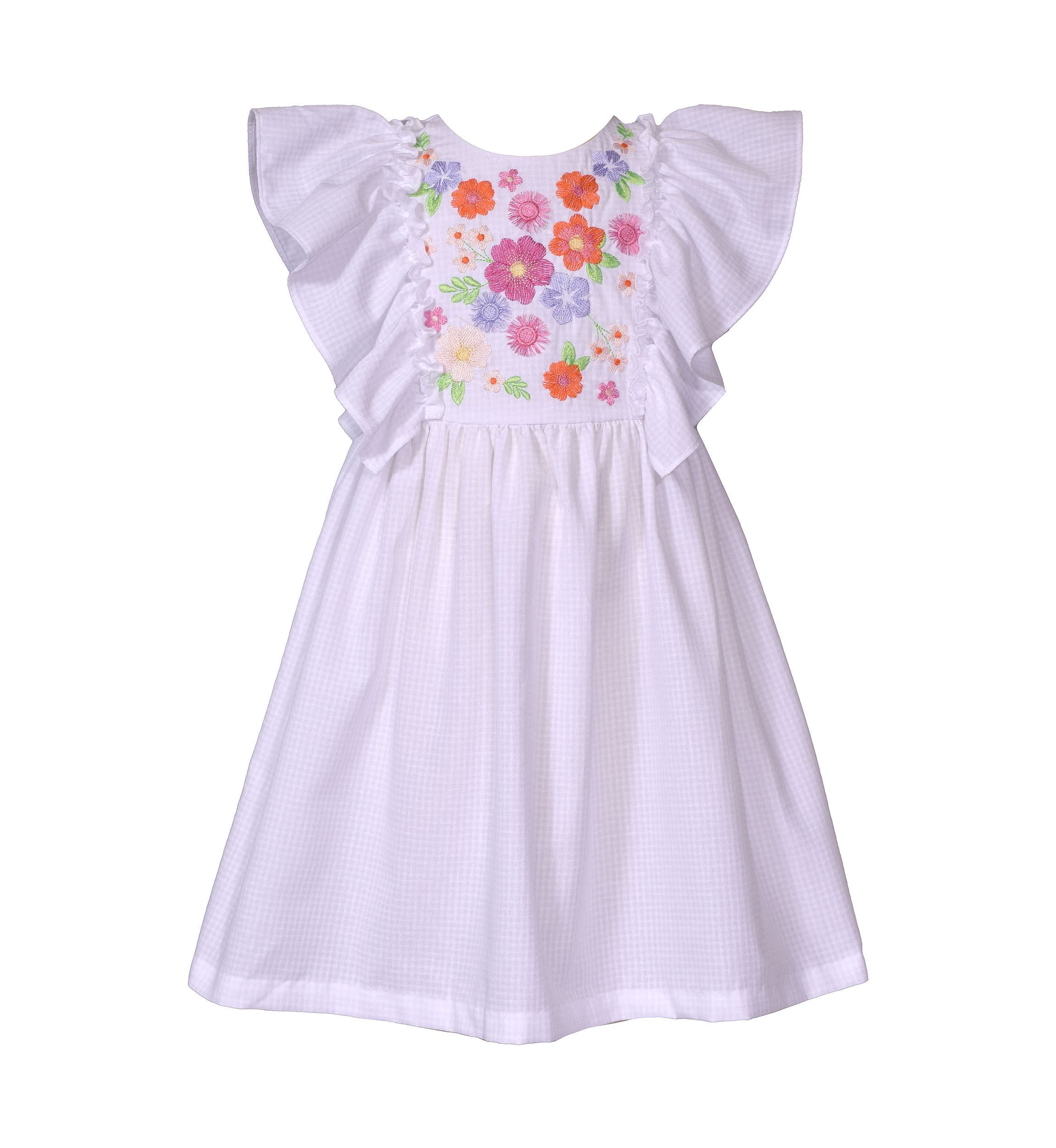 Girls 4-6x Flutter Sleeve Sundress