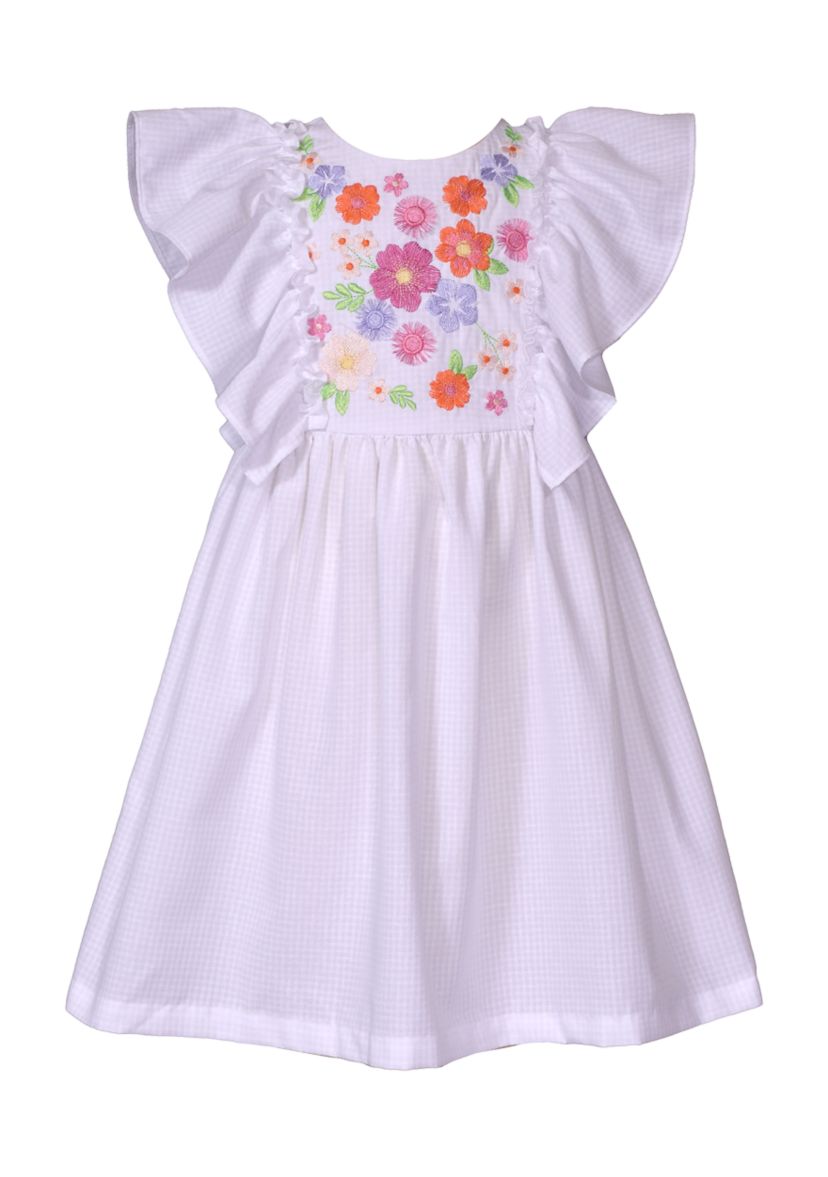 Girls 4-6x Flutter Sleeve Sundress