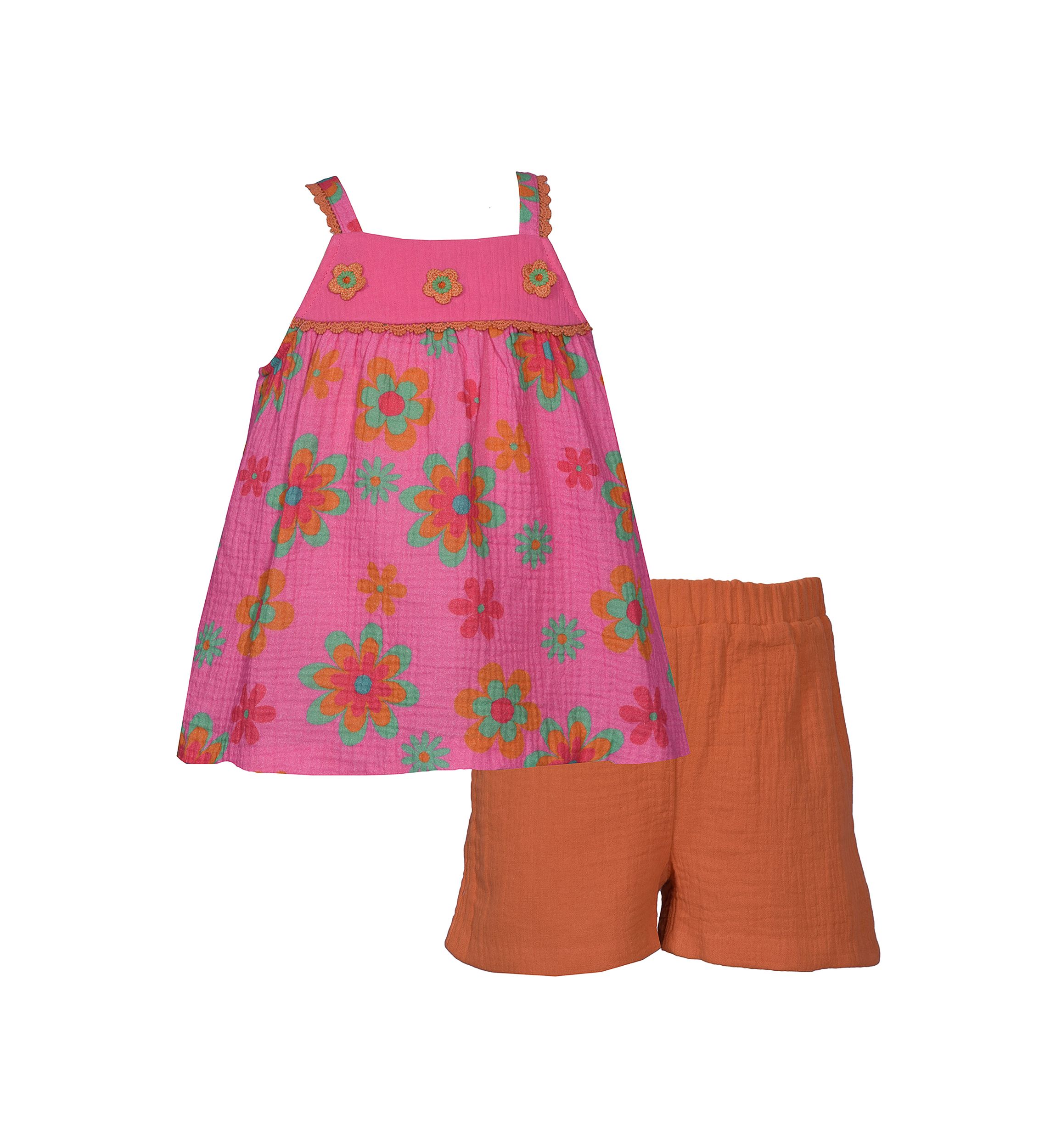 Girls 4-6x Printed Cotton Set