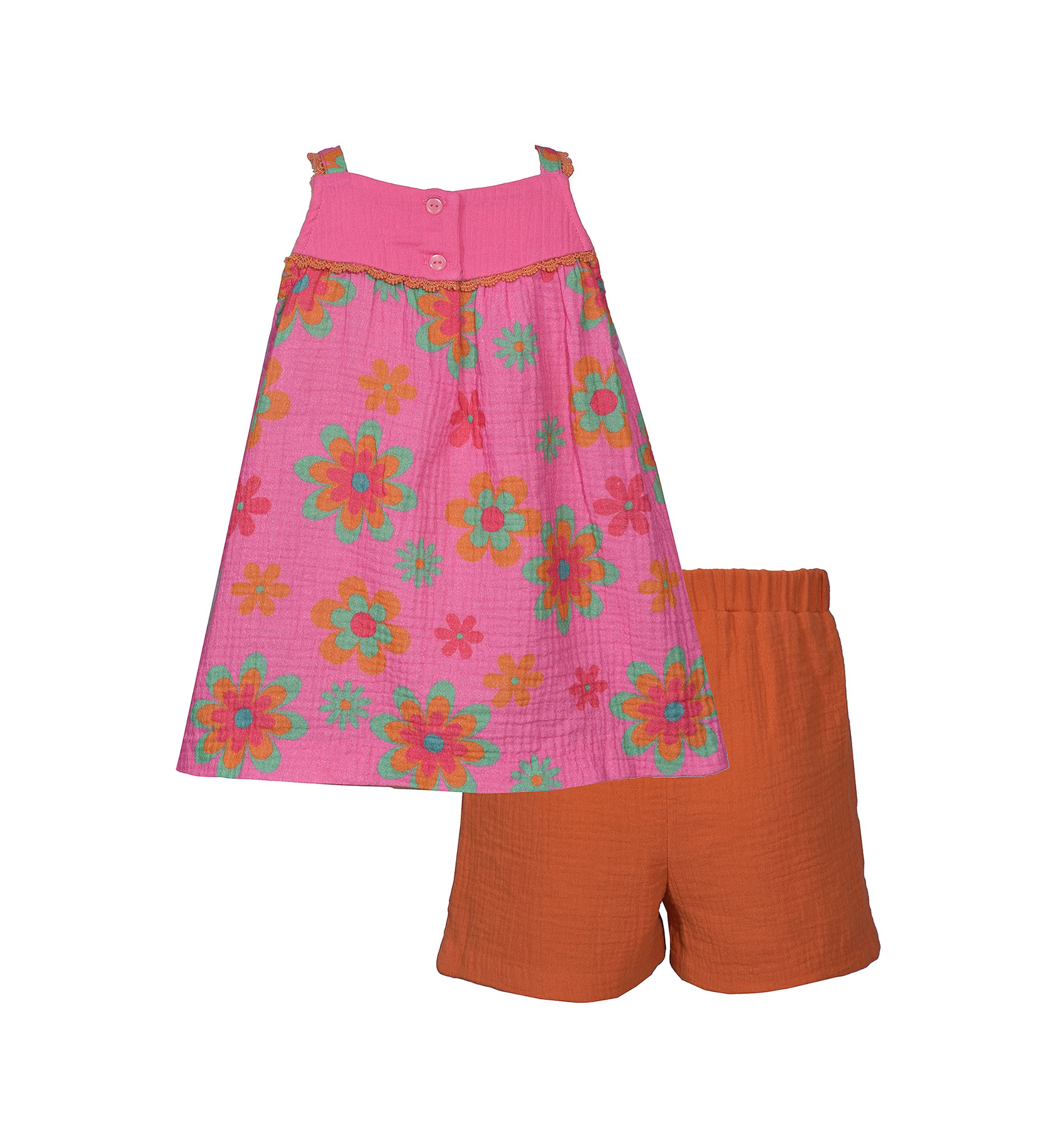 Girls 4-6x Printed Cotton Set