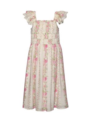 Bonnie Jean Girls 4-6x Floral Maxi Dress