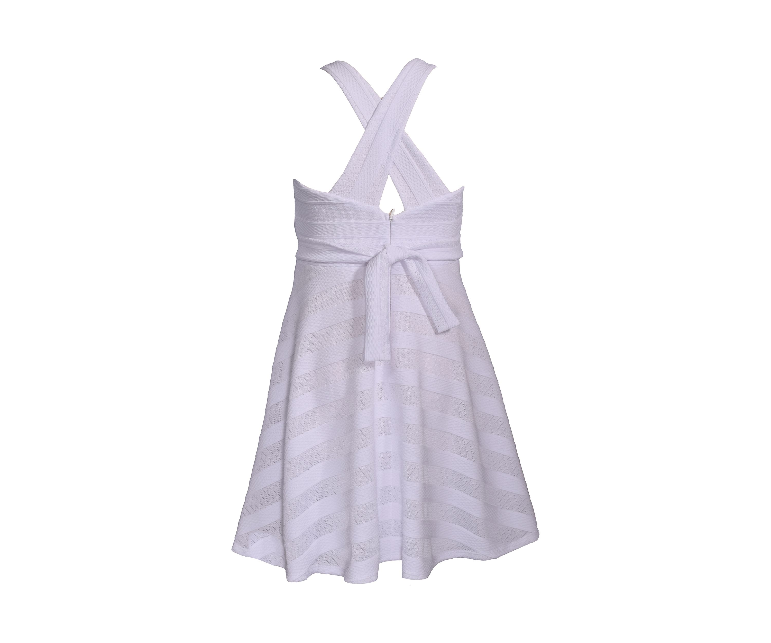 Girls 7-16 Sleeveless Illusion Fit and Flare Dress