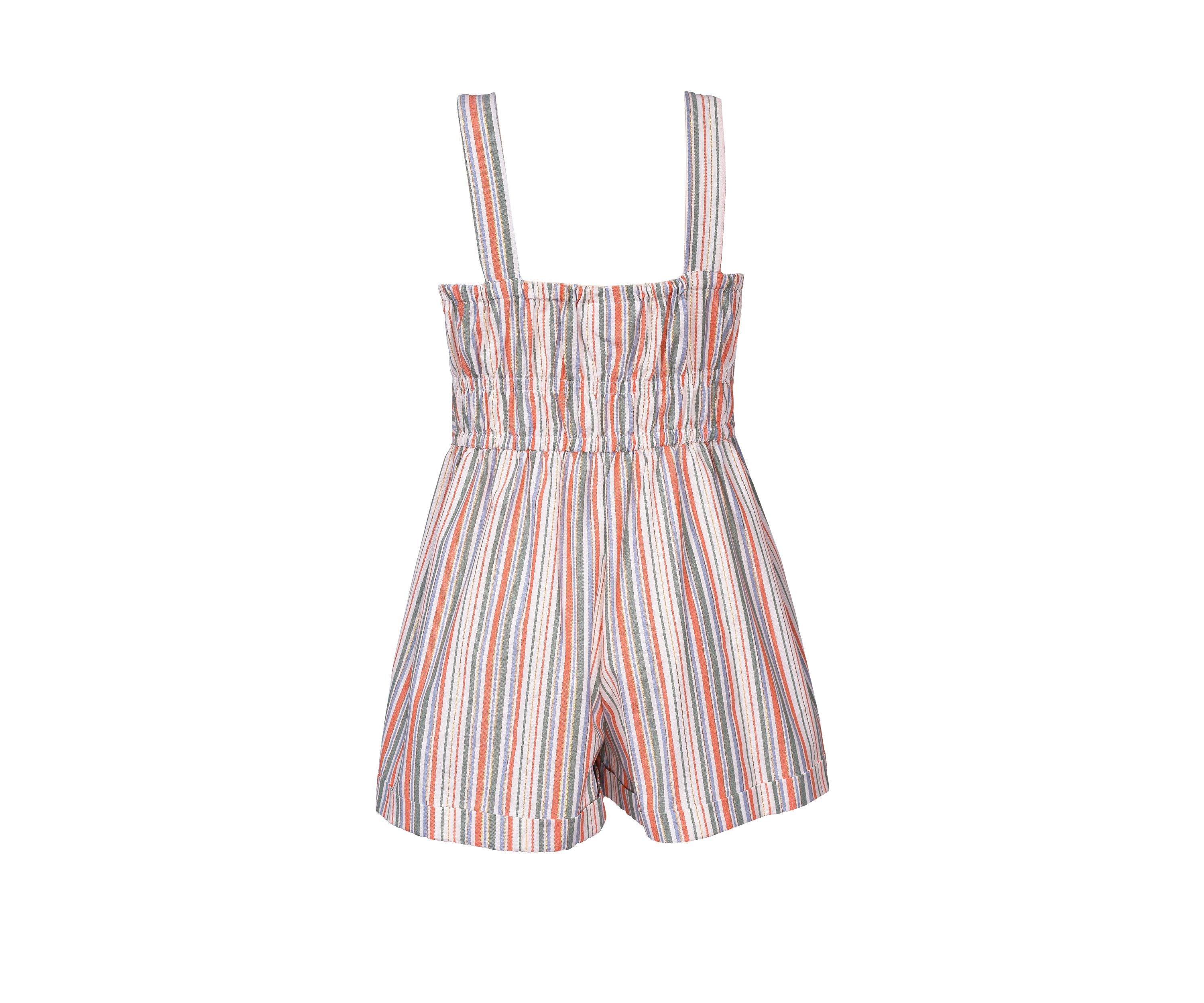 Girls 7-16 Multi Stripe Romper