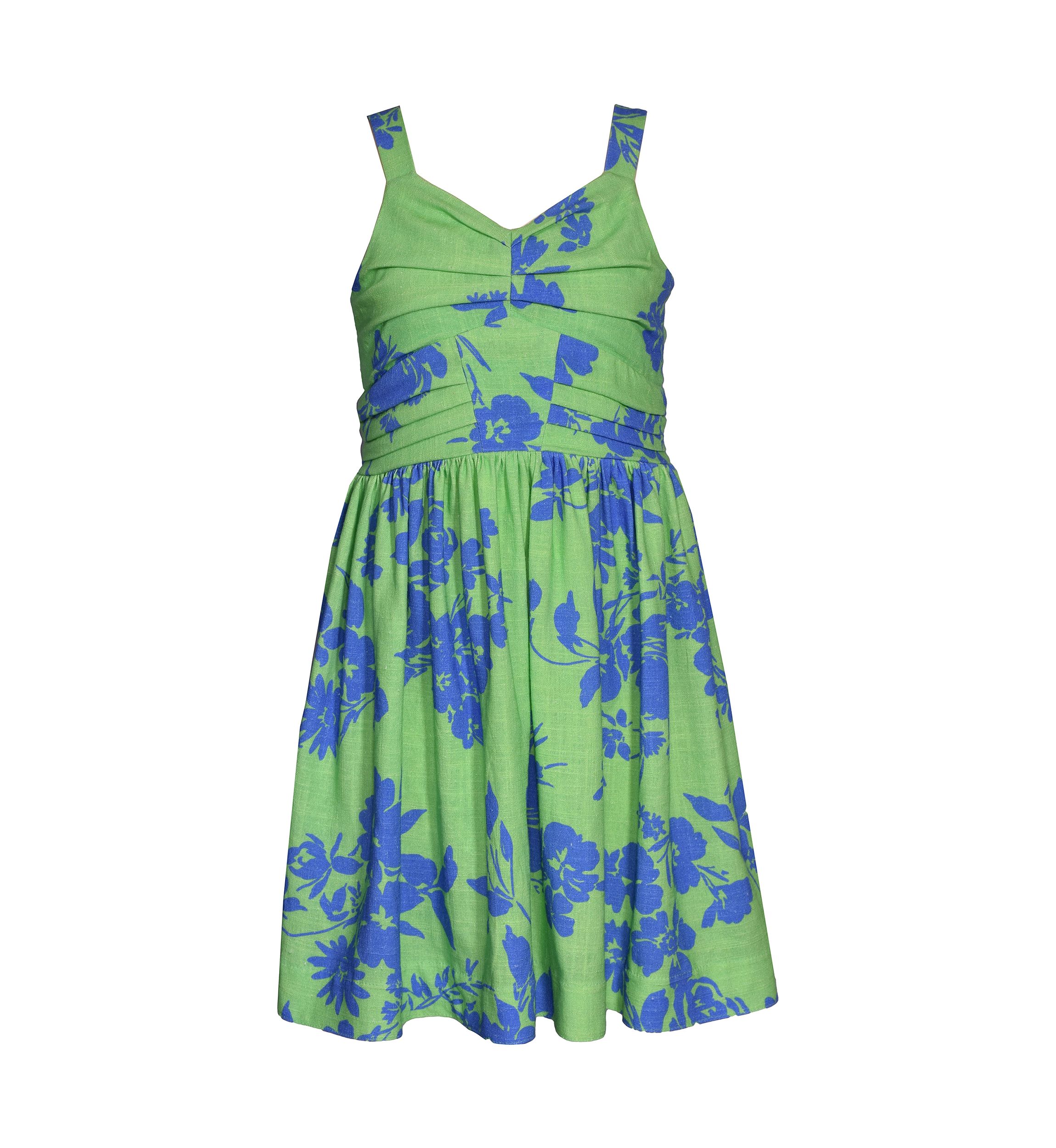 Girls 7-16 Abstract Printed Open Back Dress