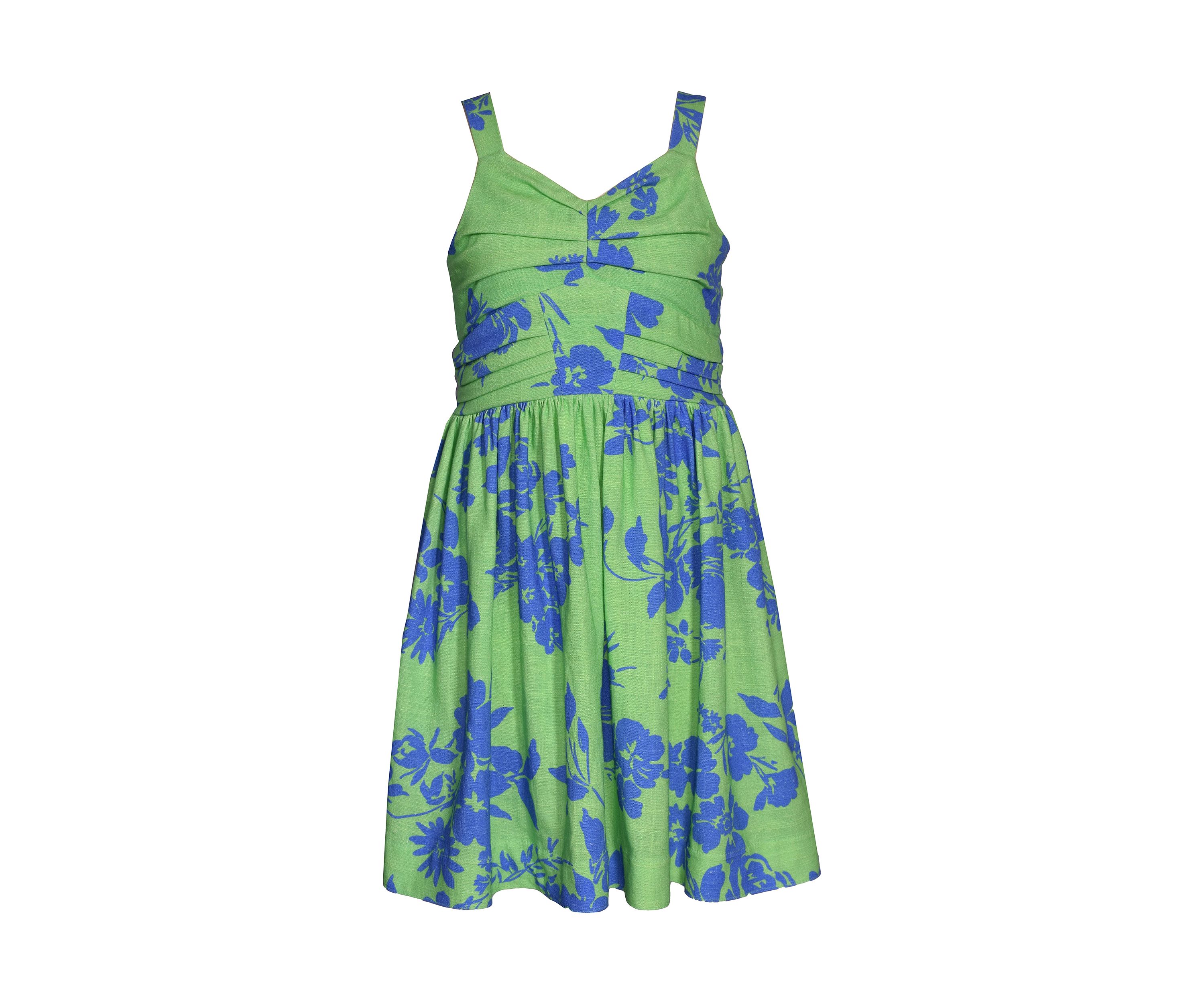 Girls 7-16 Abstract Printed Open Back Dress