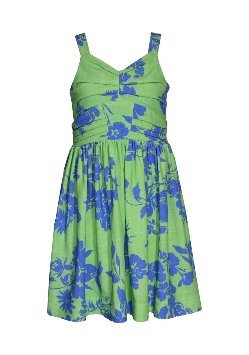 Girls 7-16 Abstract Printed Open Back Dress