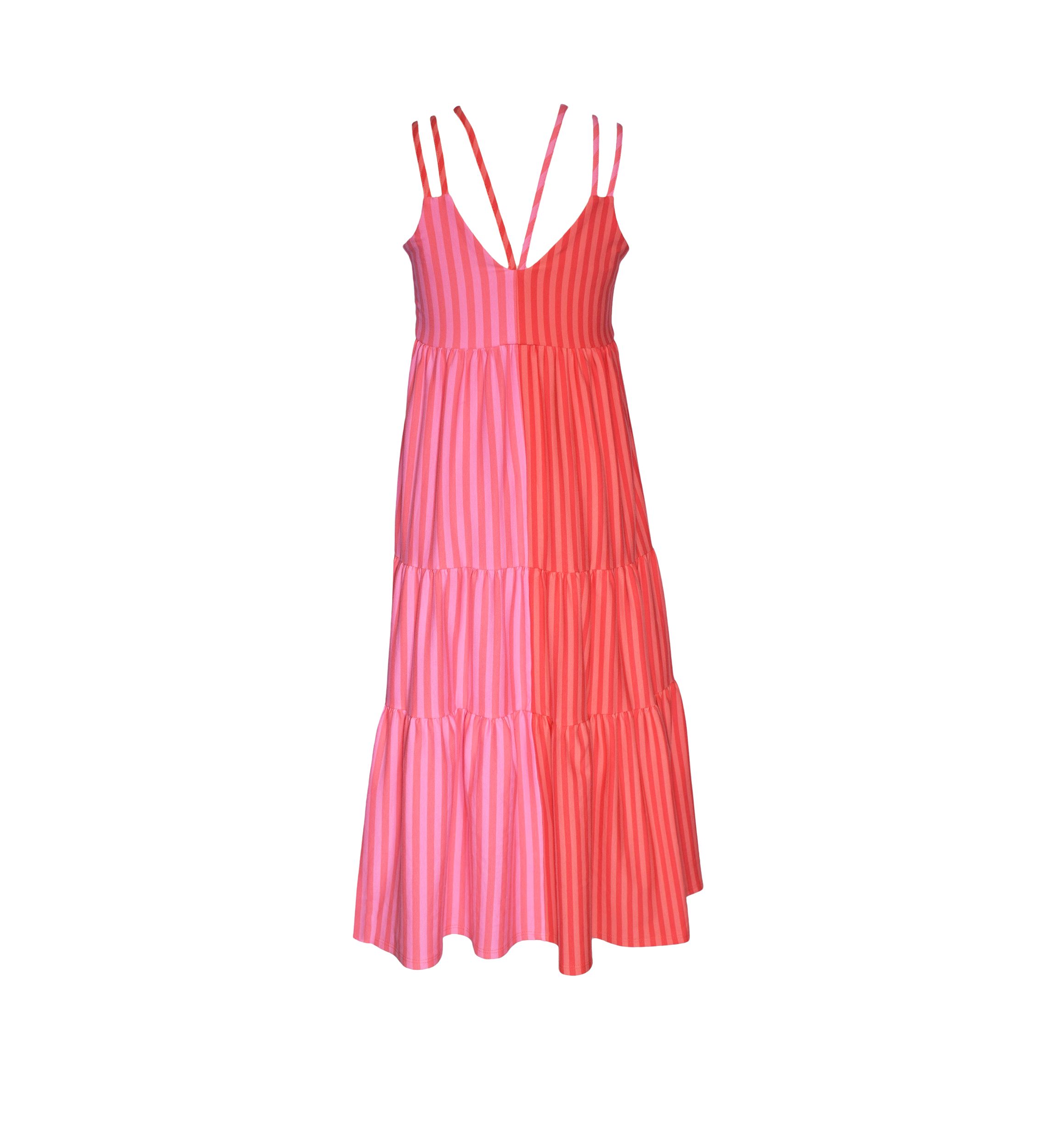 Girls 7-16 Striped Color Blocked Dress