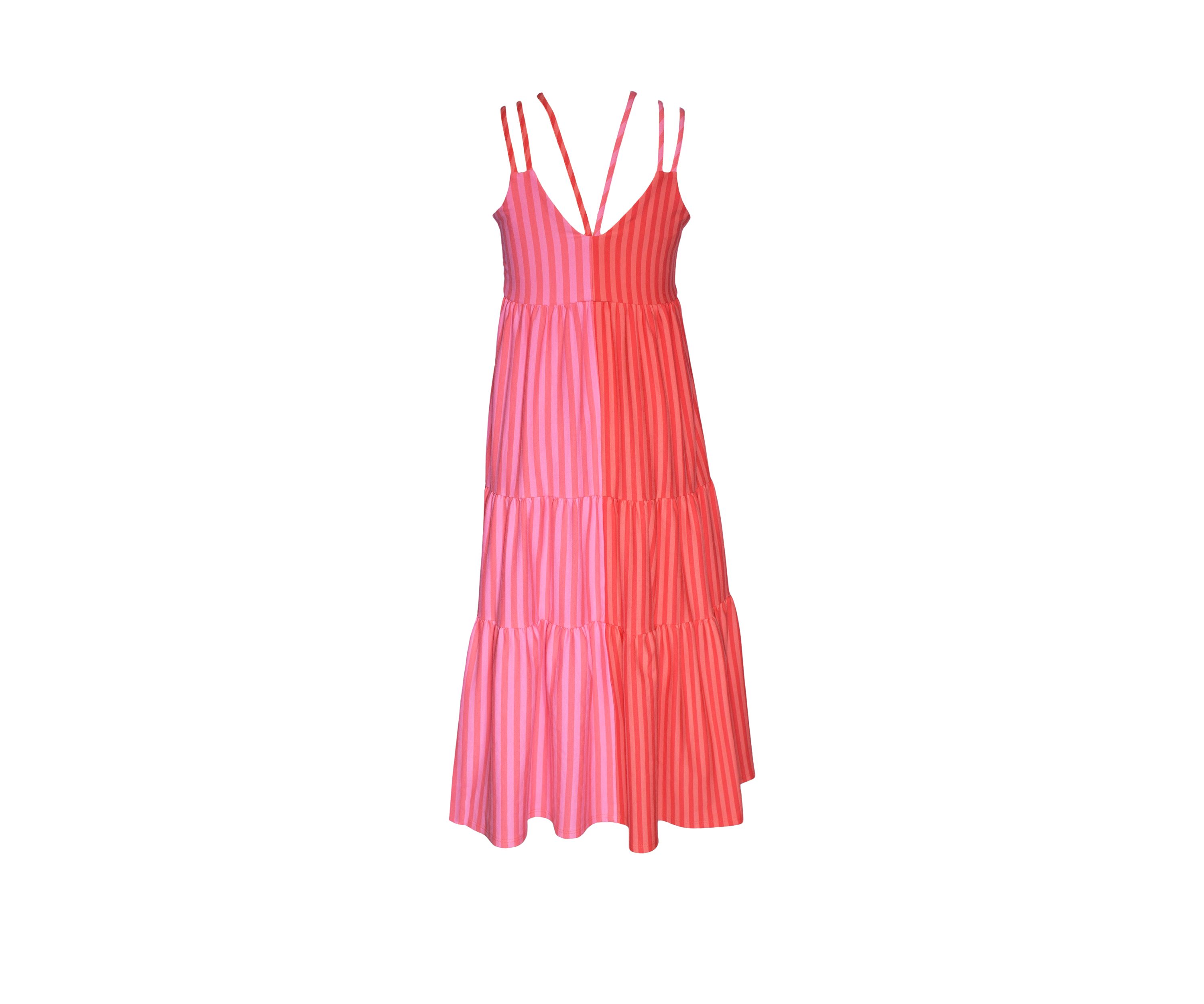 Girls 7-16 Striped Color Blocked Dress